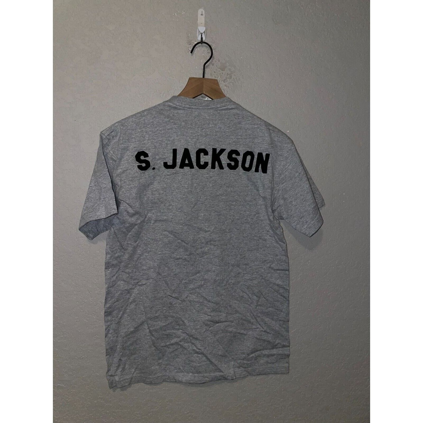 Jerzees Vintage Jackson Shirt Jerzees S. Jackson Gray 90s Tee VTG M Size US M / EU 48-50 / 2 - 4 Thumbnail