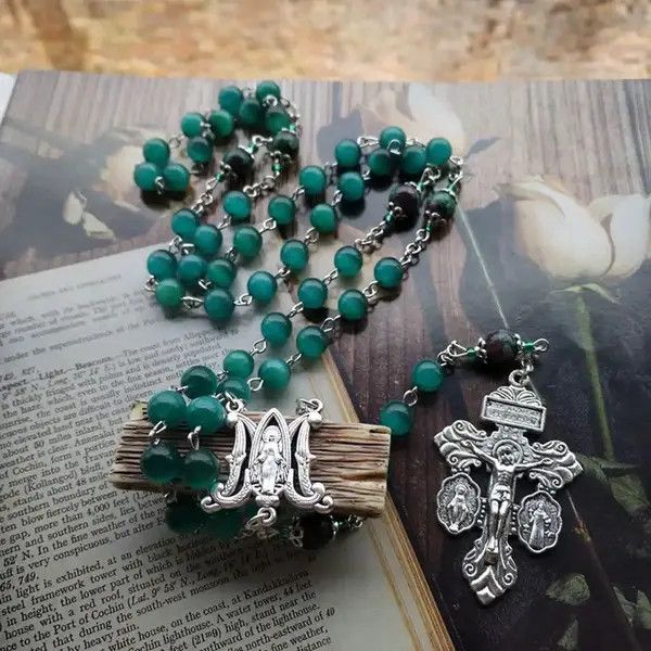VIBE St Benedict Crucifix Cross Rosary Necklace Size ONE SIZE - 6 Thumbnail