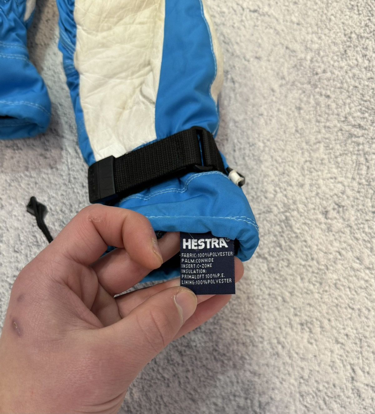 Hestra Hestra Mittens Size 6 Primaloft C-Zone Leather Snow Gloves Size 26 - 6 Thumbnail