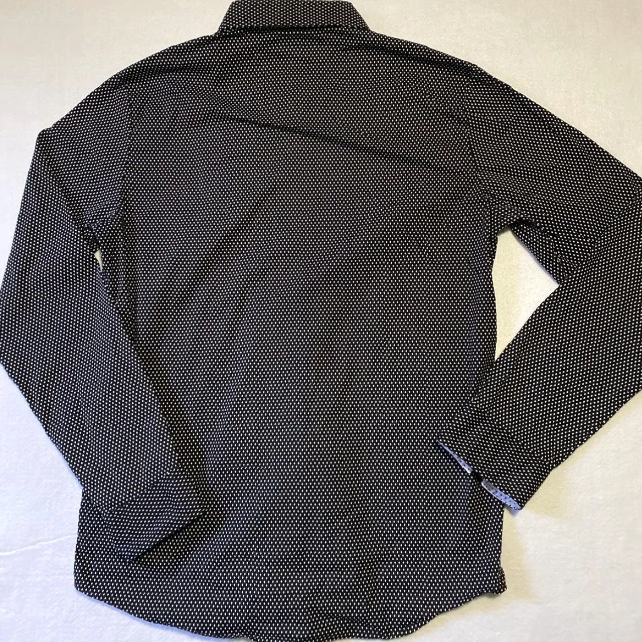 Vintage Ymn Button Down Shirt Mens M Black Polka Dot Long Sleeve Casual Party/Cocktail Vintage Regular Jacket Style Button-Down Collared 24-37 Size 40R - 7 Thumbnail