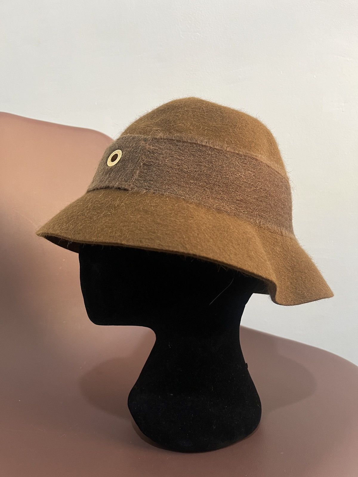 Loro Piana Brown Cashfelt Panama Hat Size 30 - 1 Thumbnail
