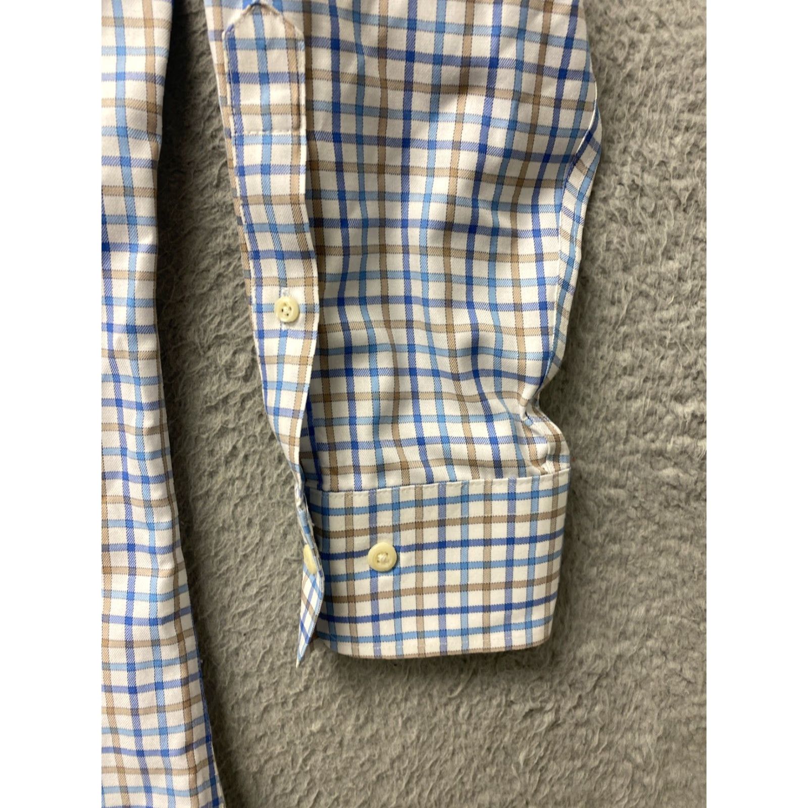 Peter Millar PETER MILLAR Nanoluxe Long Sleeve Button-Up Shirt Plaid Checkered Adult L Multicolor Classic Preppy Mens Size US L / EU 52-54 / 3 - 5 Thumbnail