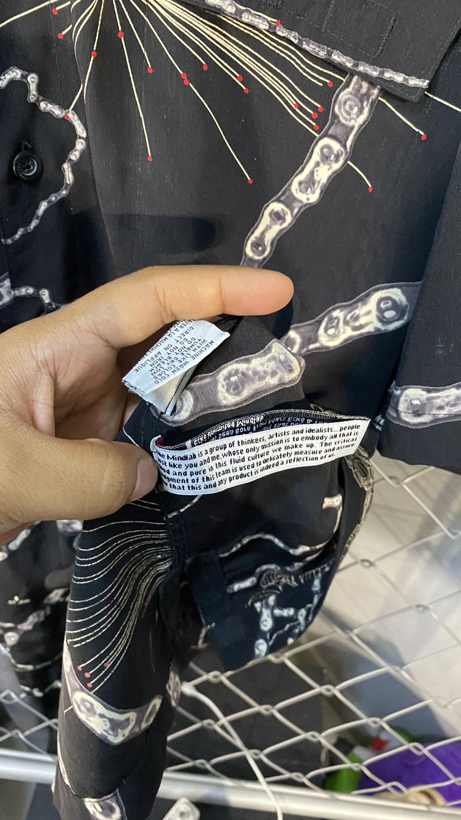 Ecko Unltd. × Japanese Brand × Vintage VINTAGE y2k ECKO UNLTD SHIRT RAYON AOP CHAIN XL Size US XL / EU 56 / 4 - 18 Thumbnail