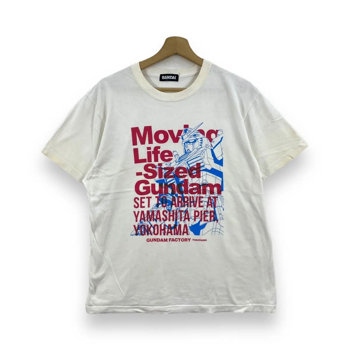 Anime × Japanese Brand GUNDAM FACTORY YOKOHAMA Distressed Bandai Tee Shirt Size US L / EU 52-54 / 3 - 1 Thumbnail