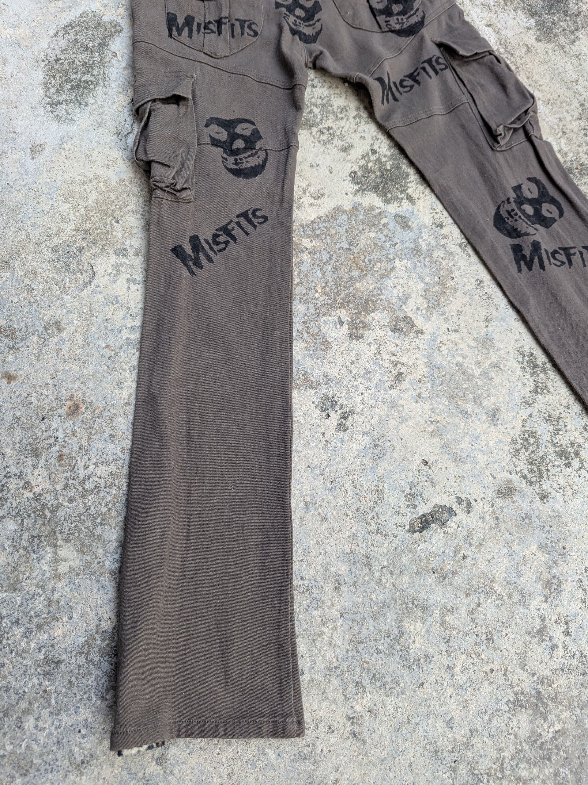 14th Addiction × Misfits 🇯🇵 Vintage 90s Bondage Pants Misfits Custom Black Baccara Size 32" / US 10 / IT 46 - 13 Thumbnail