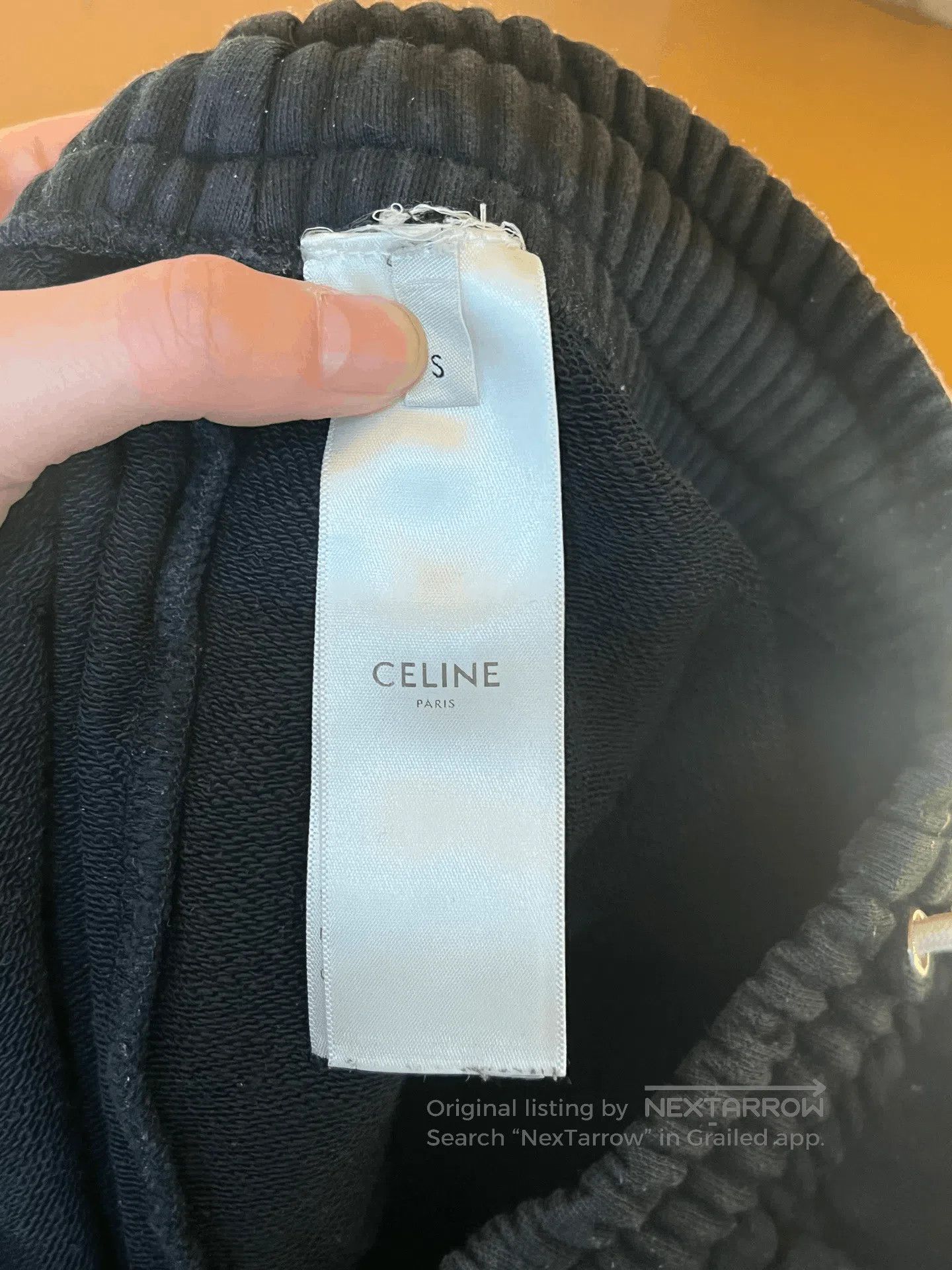 Celine Celine Slogan Sweatpants. Size 33" - 3 Thumbnail