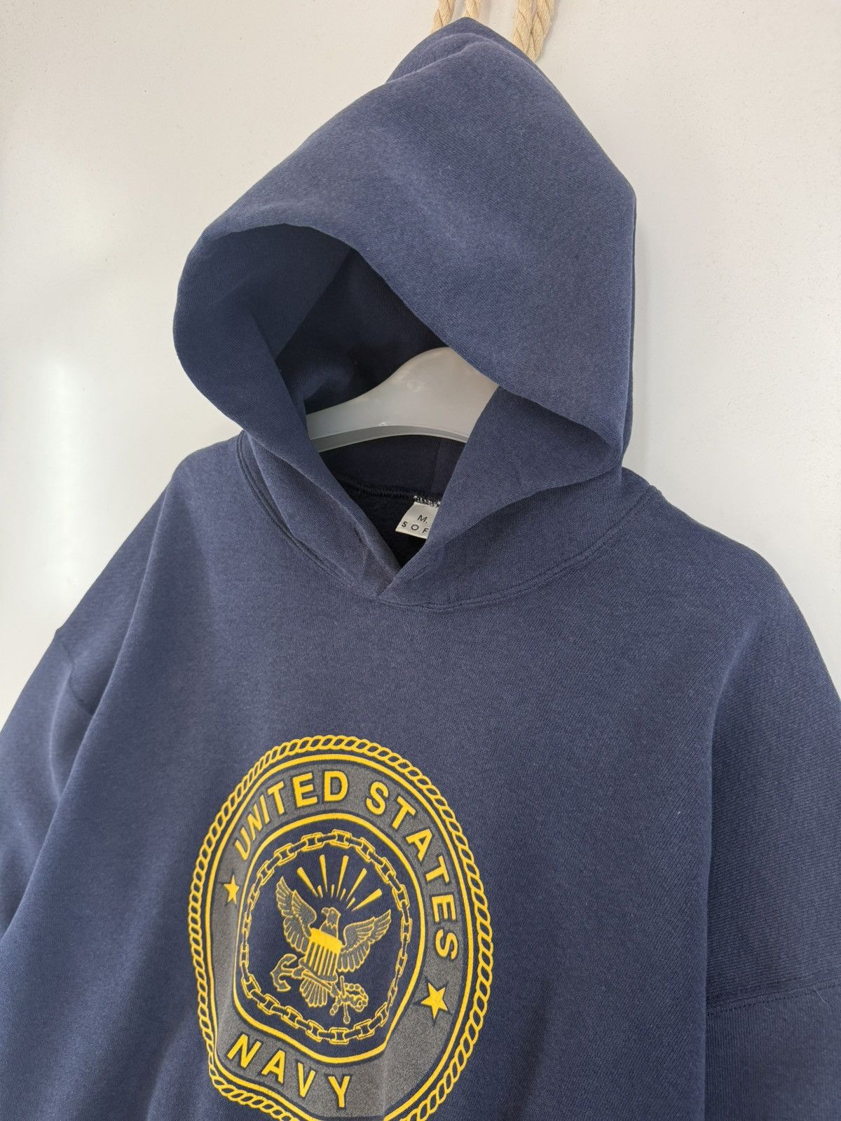 Vintage 🔥 Vintage 90's USN iConic Logo Military Wear Hoodies - XL Size US XL / EU 56 / 4 - 5 Thumbnail
