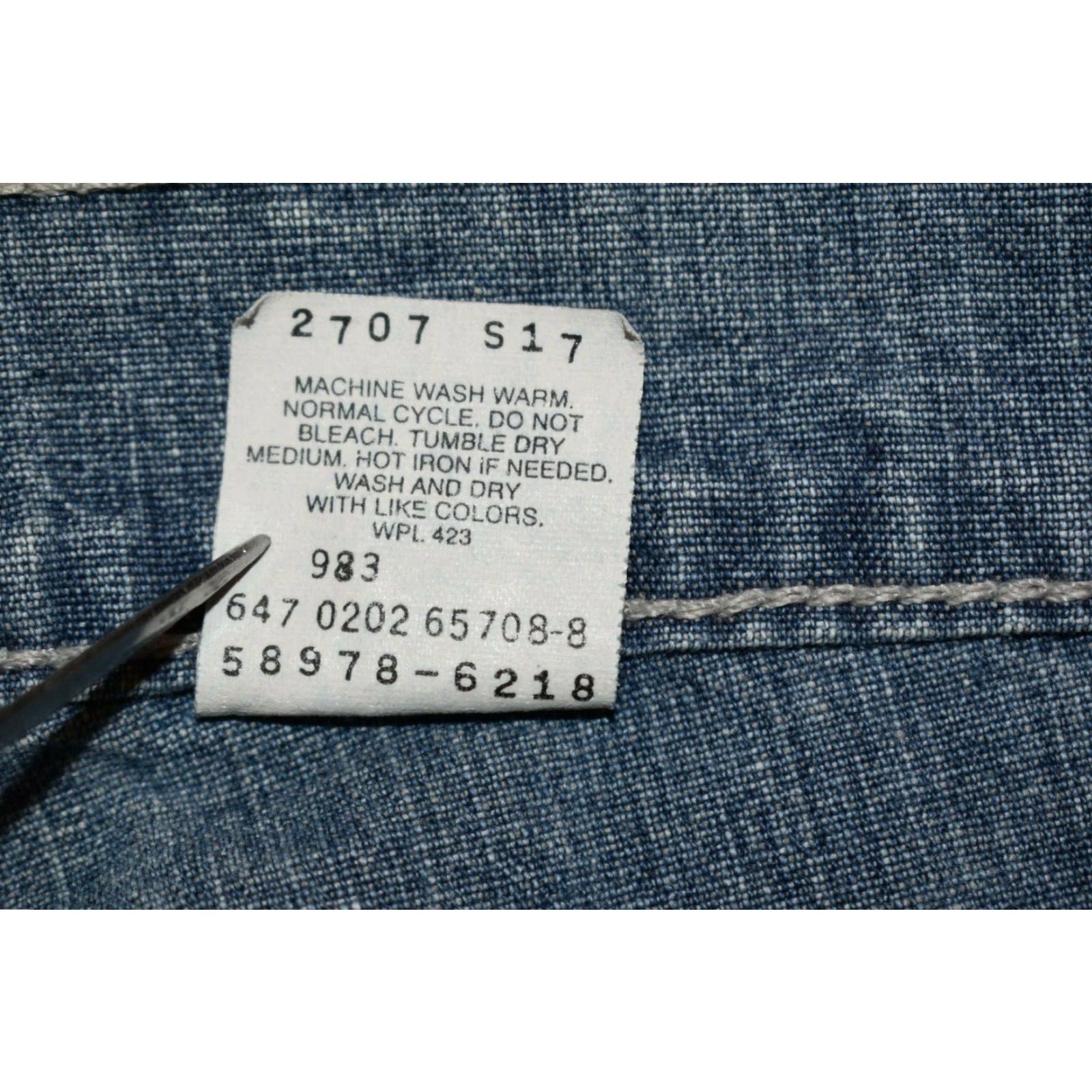 Levi's VINTAGE Levis 577 Capri Wide Leg Jeans Size 10 Actual 31x22.5 Size 24" / US 00 / IT 34 - 5 Thumbnail