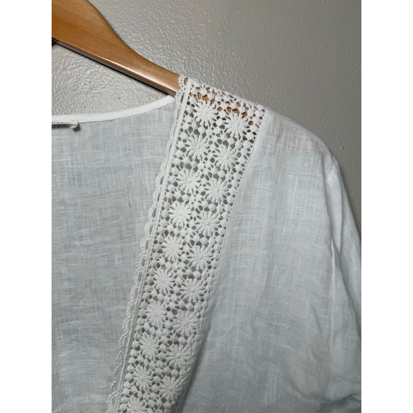 Designer Maia Bergman Linen Robe Coverup M $298 Size ONE SIZE - 12 Thumbnail