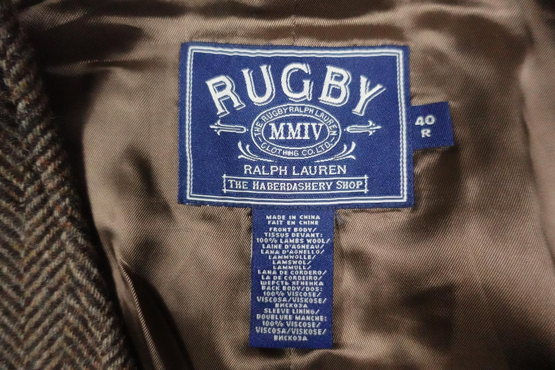 Rugby Ralph Lauren Ralph Lauren Rugby Vest Waistcoat Herringbone Tweed Wool 40 Size 40R - 3 Thumbnail