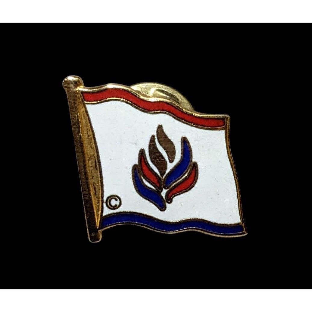 Other GWI Corporation Flame Flag Enamel Lapel Pin Size ONE SIZE - 1 Thumbnail