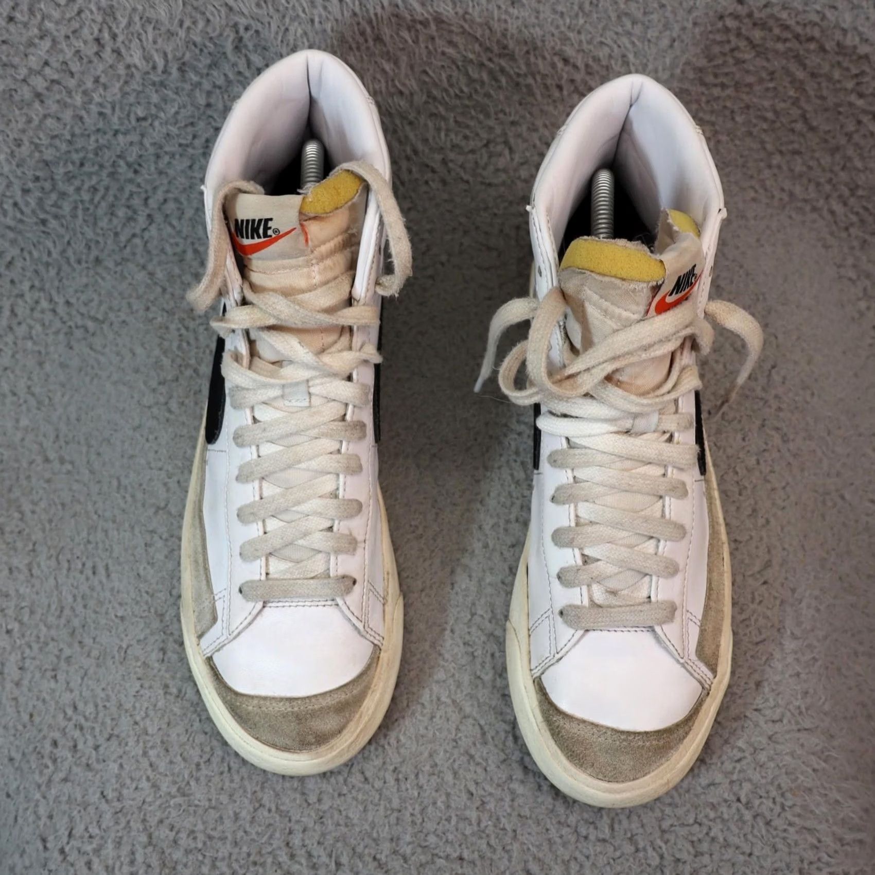 Nike Nike Womens Blazer Mid '77 Shoes White Blk US 9 Sneaker Casual Comfort Leather Lace Up CZ1055-100 Size M / US 6-8 / IT 42-44 - 3 Thumbnail