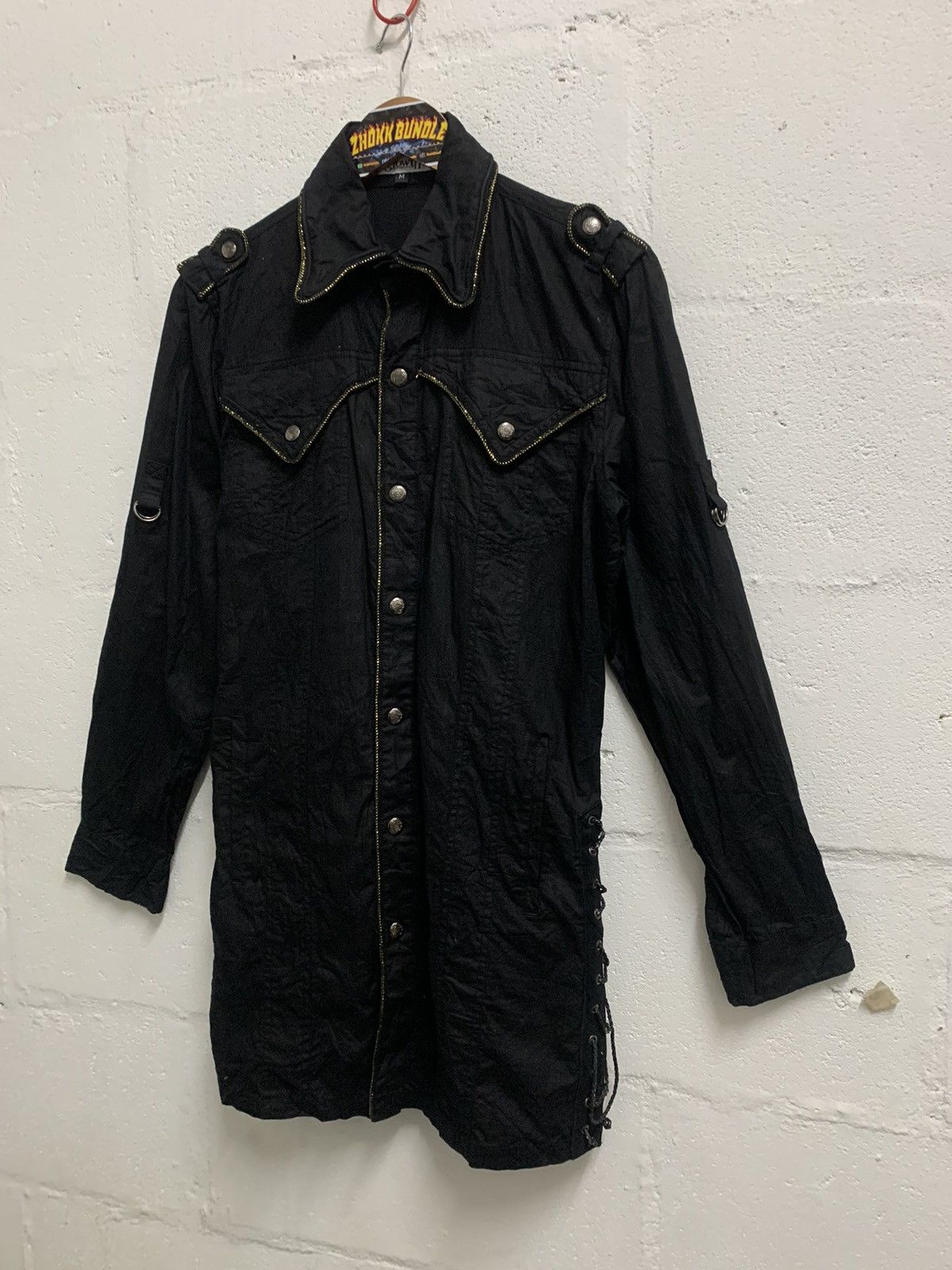In The Attic × Japanese Brand Men Glam Rock Gothic Shirt Jacket Size US M / EU 48-50 / 2 - 2 Thumbnail