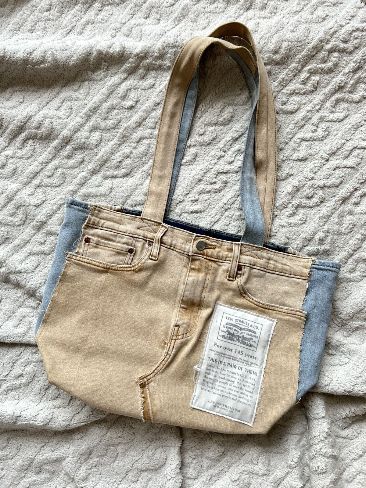 Grailed × Handmade × Levi's Rework bag Levi’s levis handmade jeans vintage rare denim Size ONE SIZE - 12 Thumbnail