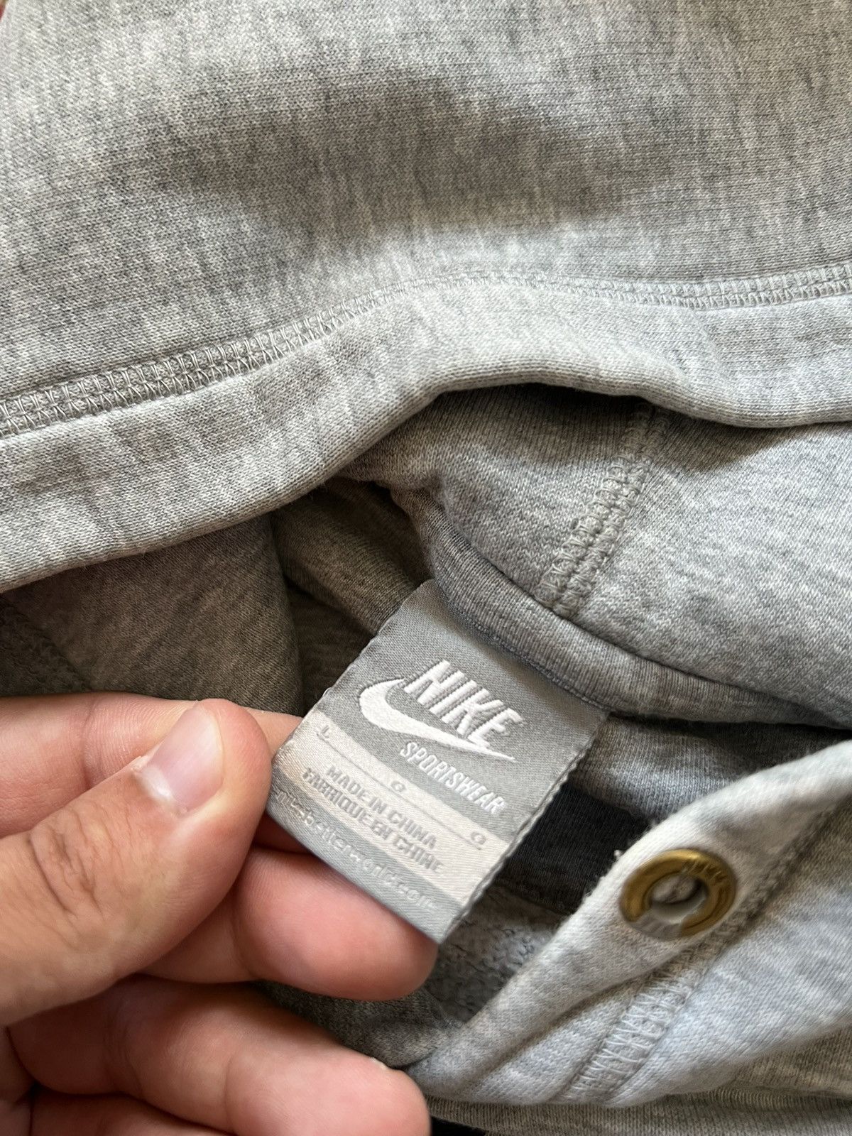 Nike × Vintage 90’s NIKE RETRO SWOOSH LOGO Y2K HOODIE Size US L / EU 52-54 / 3 - 5 Thumbnail