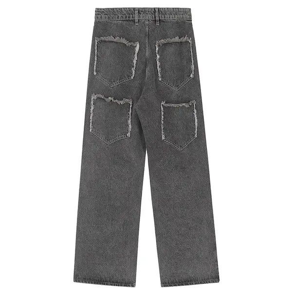 Vintage Lightning Splicing Baggy Jeans Size US 33 - 2 Thumbnail