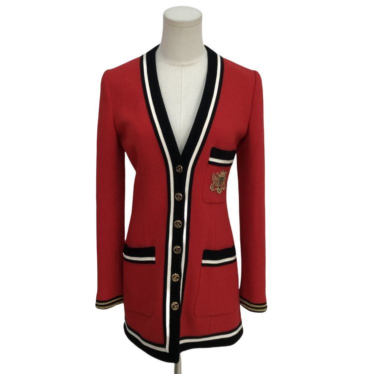 Gucci Gucci Crest Logo Wool Jacket Size 38 Size XS / US 0-2 / IT 36-38 - 1 Thumbnail