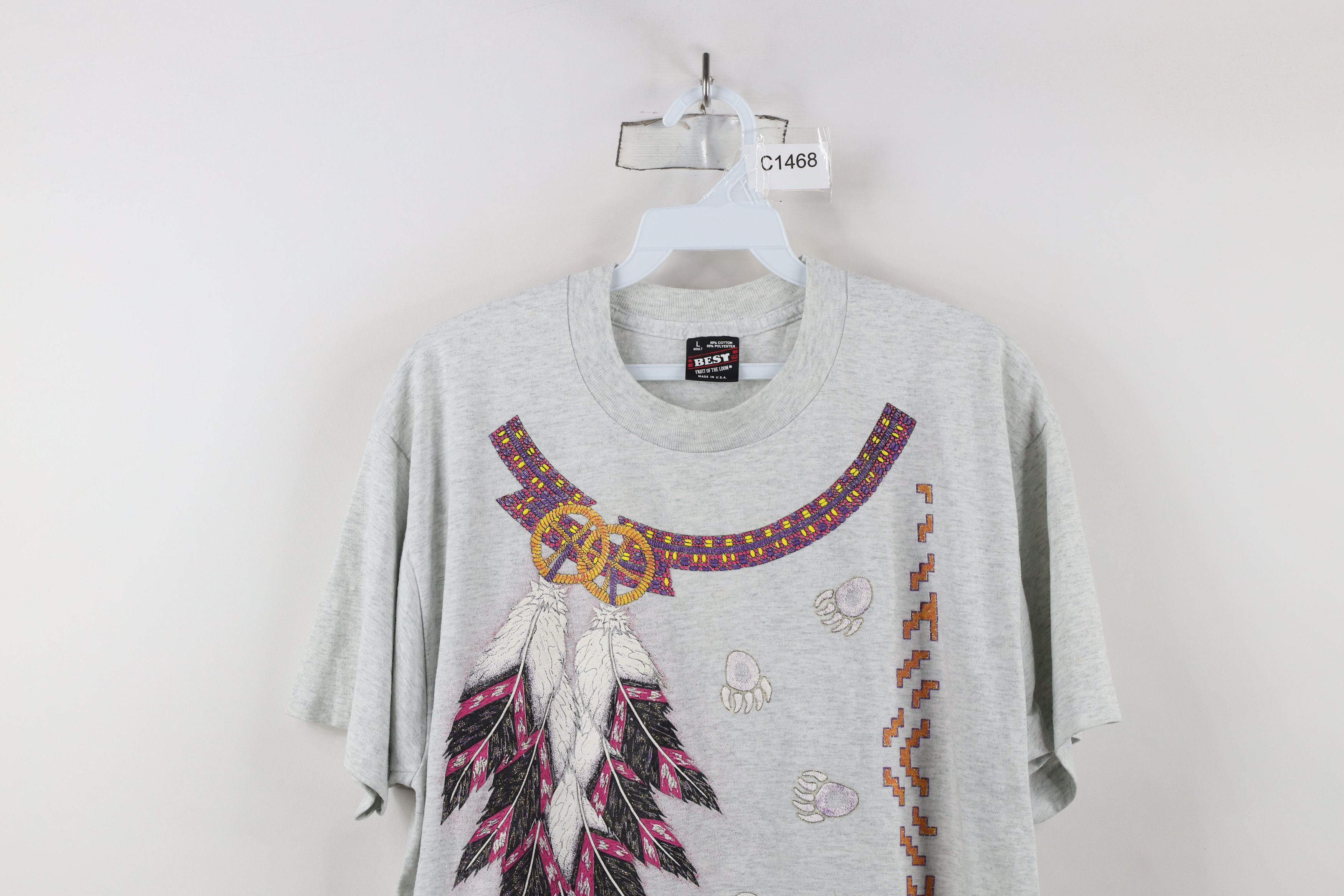 Vintage Vintage 90s Streetwear Oklahoma Beads Southwestern T-Shirt Size M / US 6-8 / IT 42-44 - 2 Thumbnail