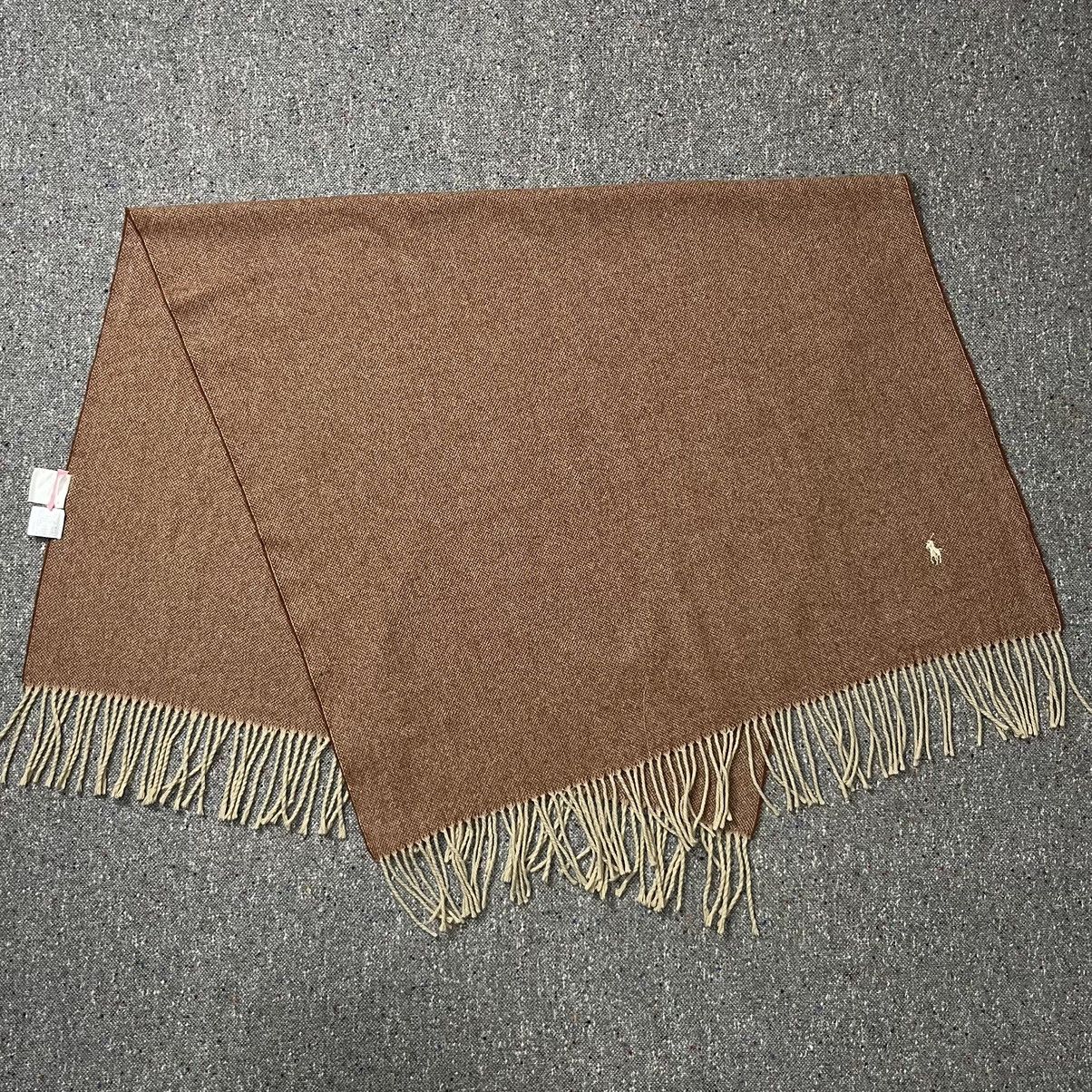 Ralph Lauren Ralph Lauren Reversible Wool Brown Wrap Size ONE SIZE - 3 Thumbnail