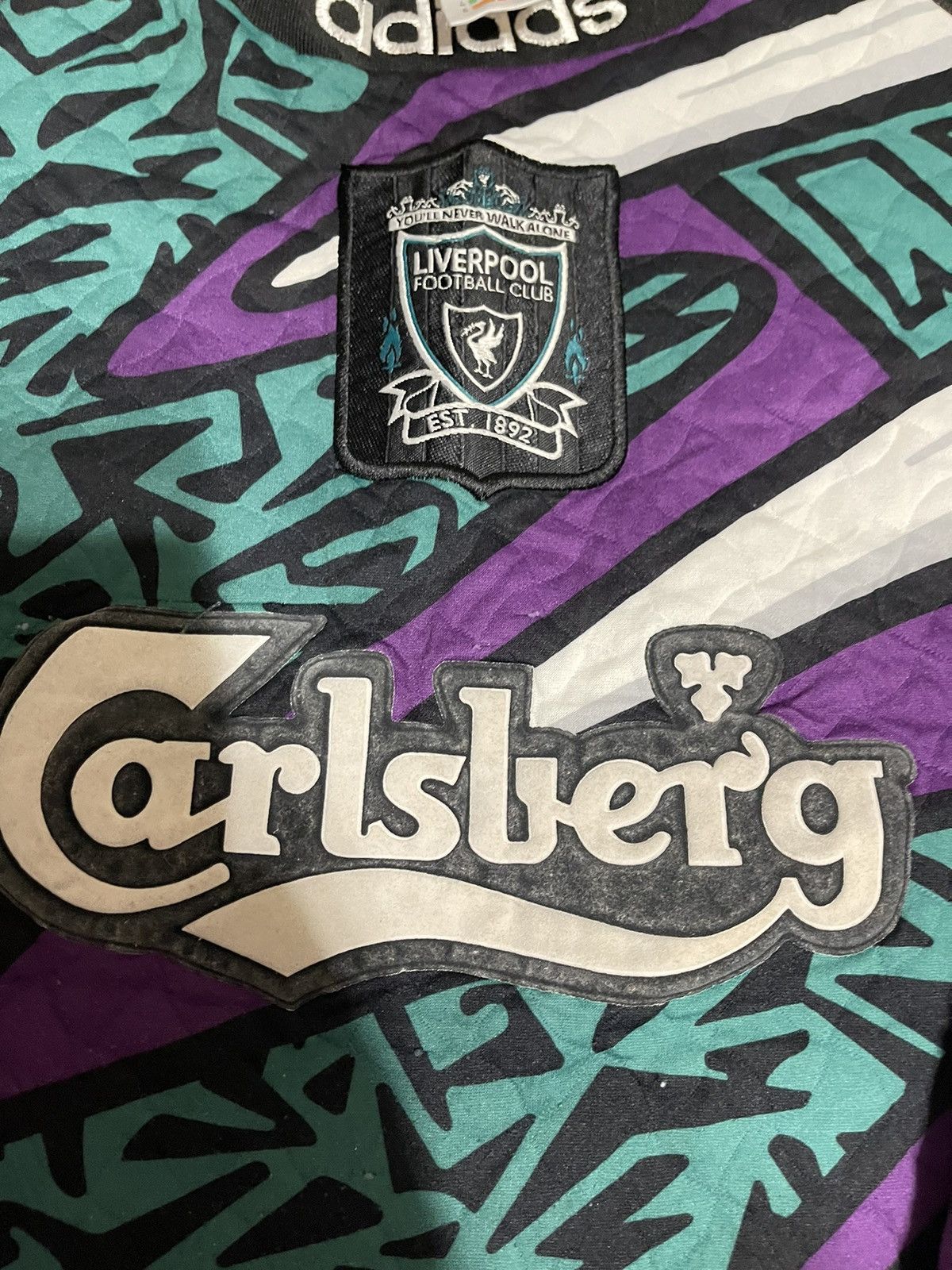 Vintage LIVERPOOL FC 1995/1996 GOALKEEPER FOOTBALL SHIRT JERSEY Size US M / EU 48-50 / 2 - 4 Thumbnail