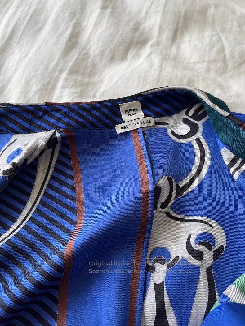 Hermes Hermes Silk Shirt Size XXS / US 00 / IT 34 - 5 Thumbnail
