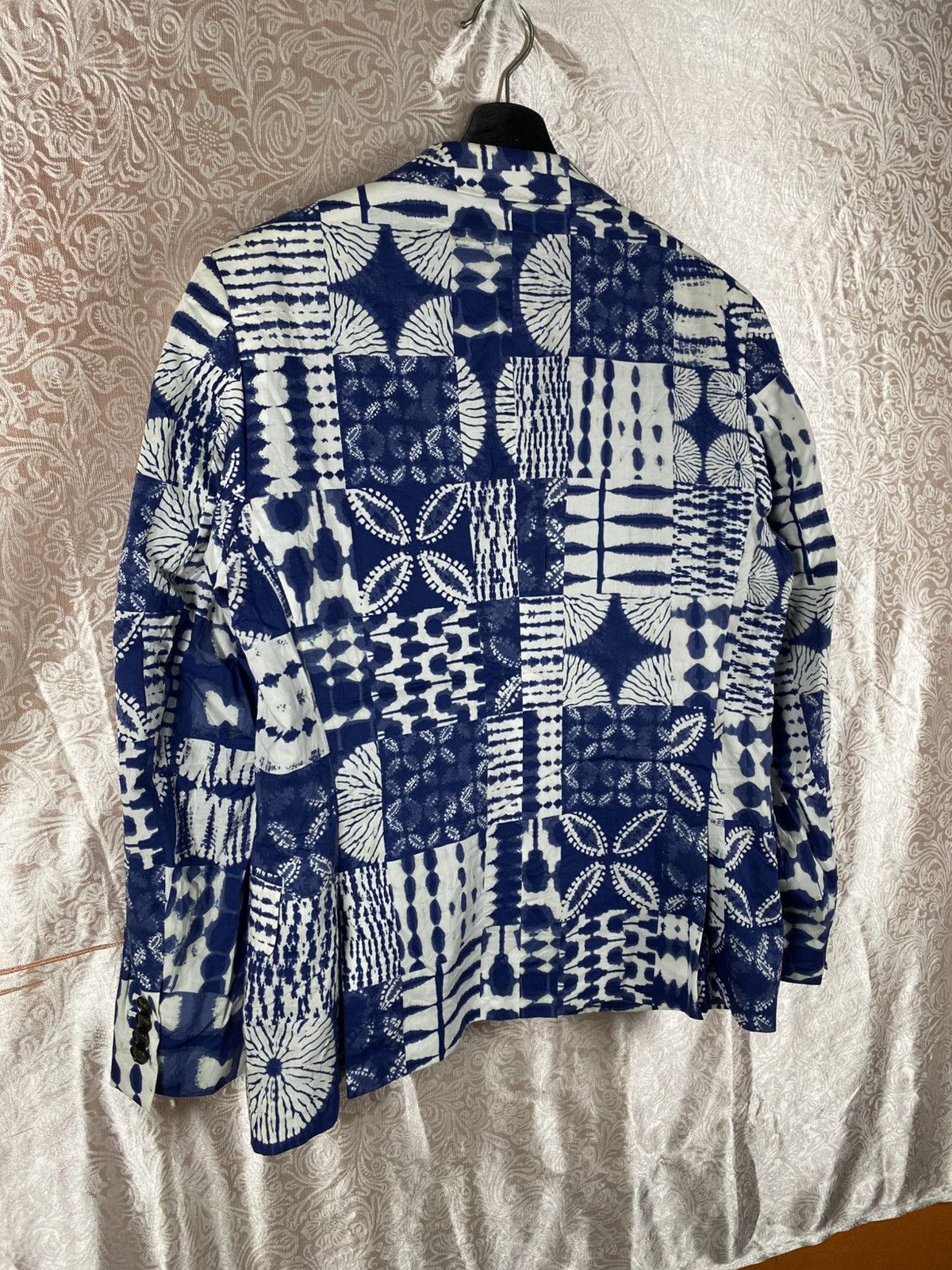 Lands' End Lands’ End Indigo Patchwork Blazer Classic Blue White Size US M / EU 48-50 / 2 - 18 Thumbnail