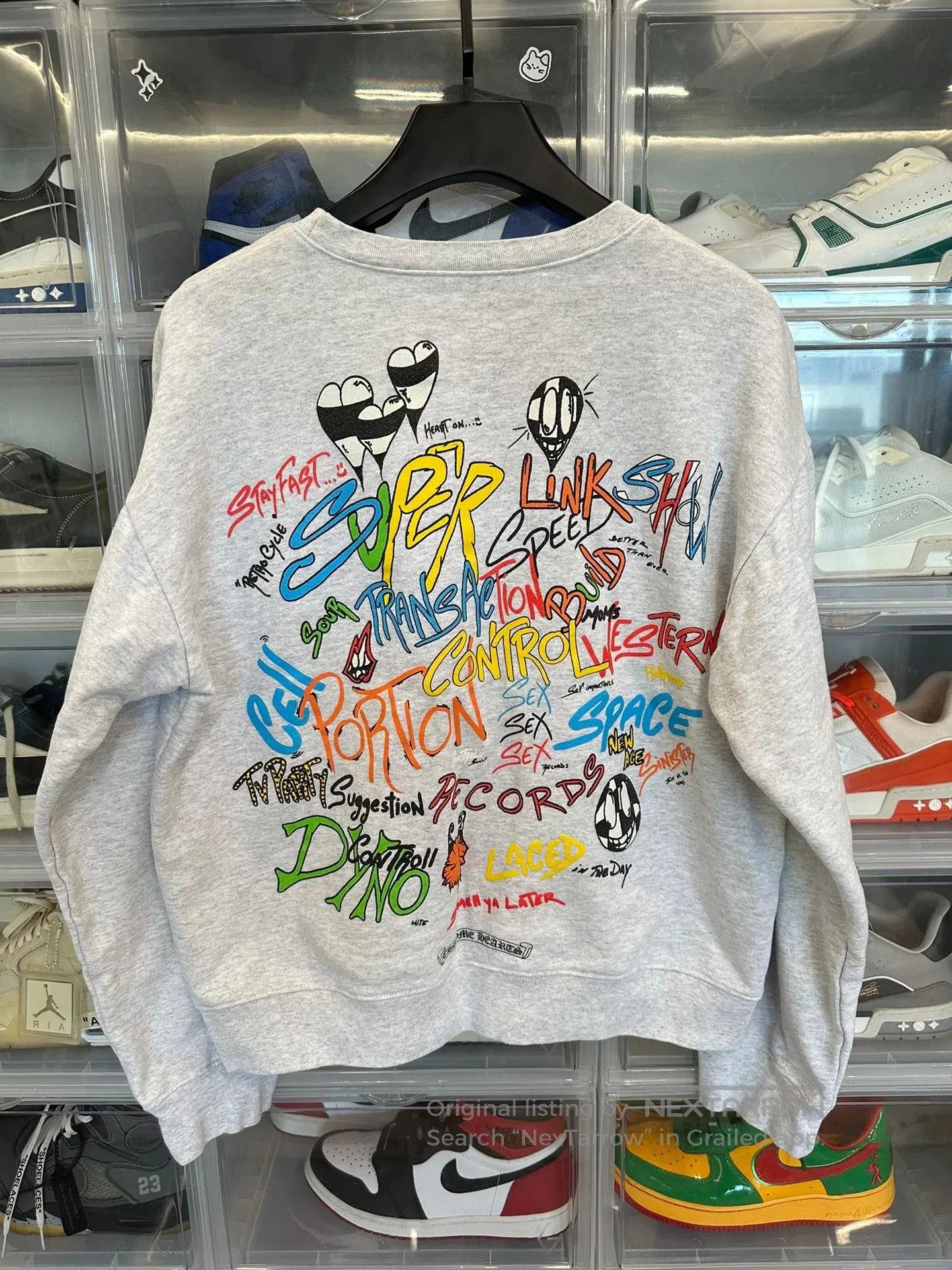 Chrome Hearts Chrome Hearts Mattyboy Graffiti Gray Crewneck. Size US L / EU 52-54 / 3 - 3 Thumbnail