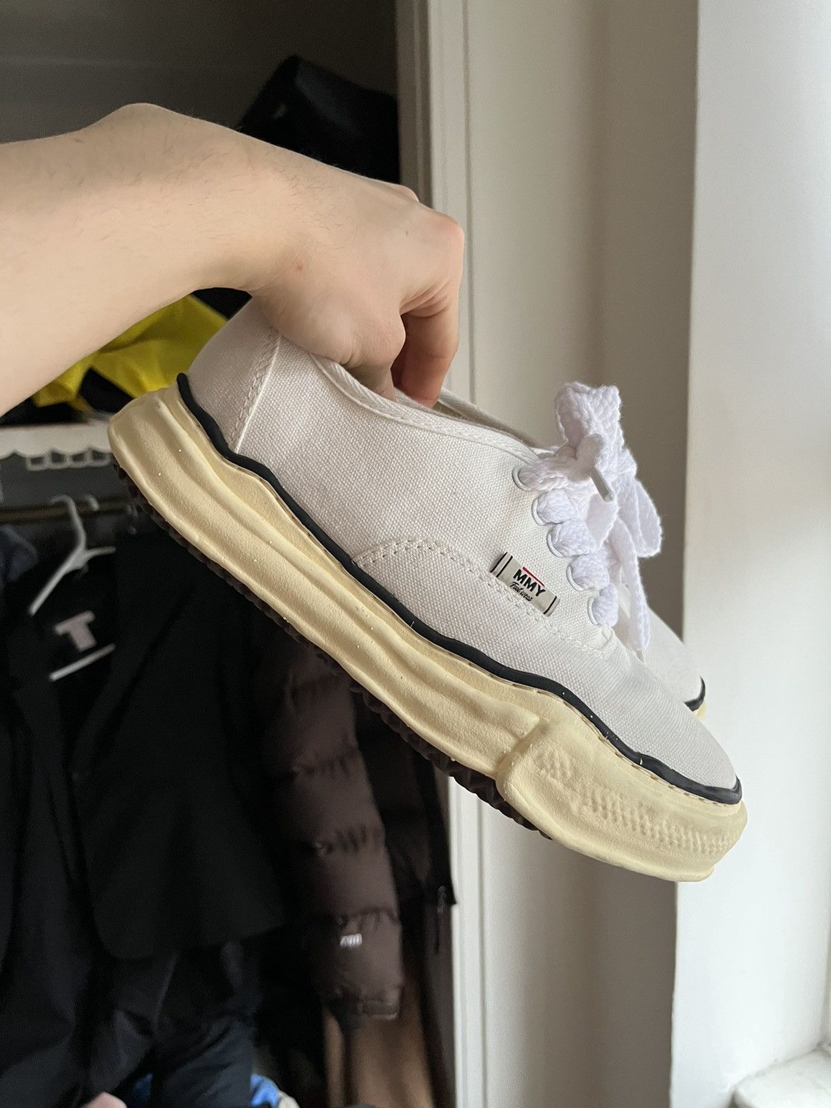Maison MIHARA YASUHIRO × Vintage Maison Mihara Yasuhiro low White baker vintage sole canvas Size US 9 / IT 39 - 1 Thumbnail