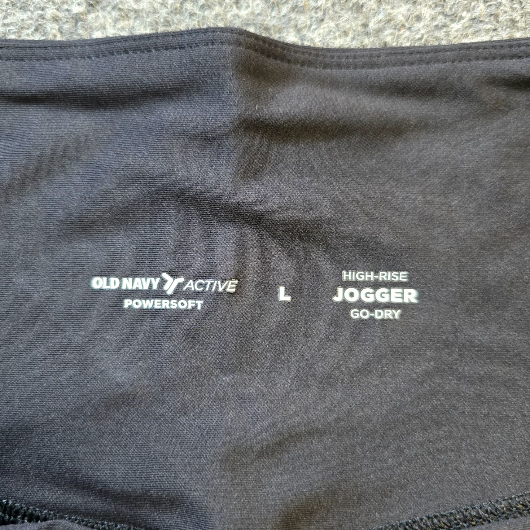 Old Navy Old Navy Pants Women Large Black Powersoft Jogger Pull On Capsule Athletic Size 36" / US 14 / IT 50 - 4 Thumbnail