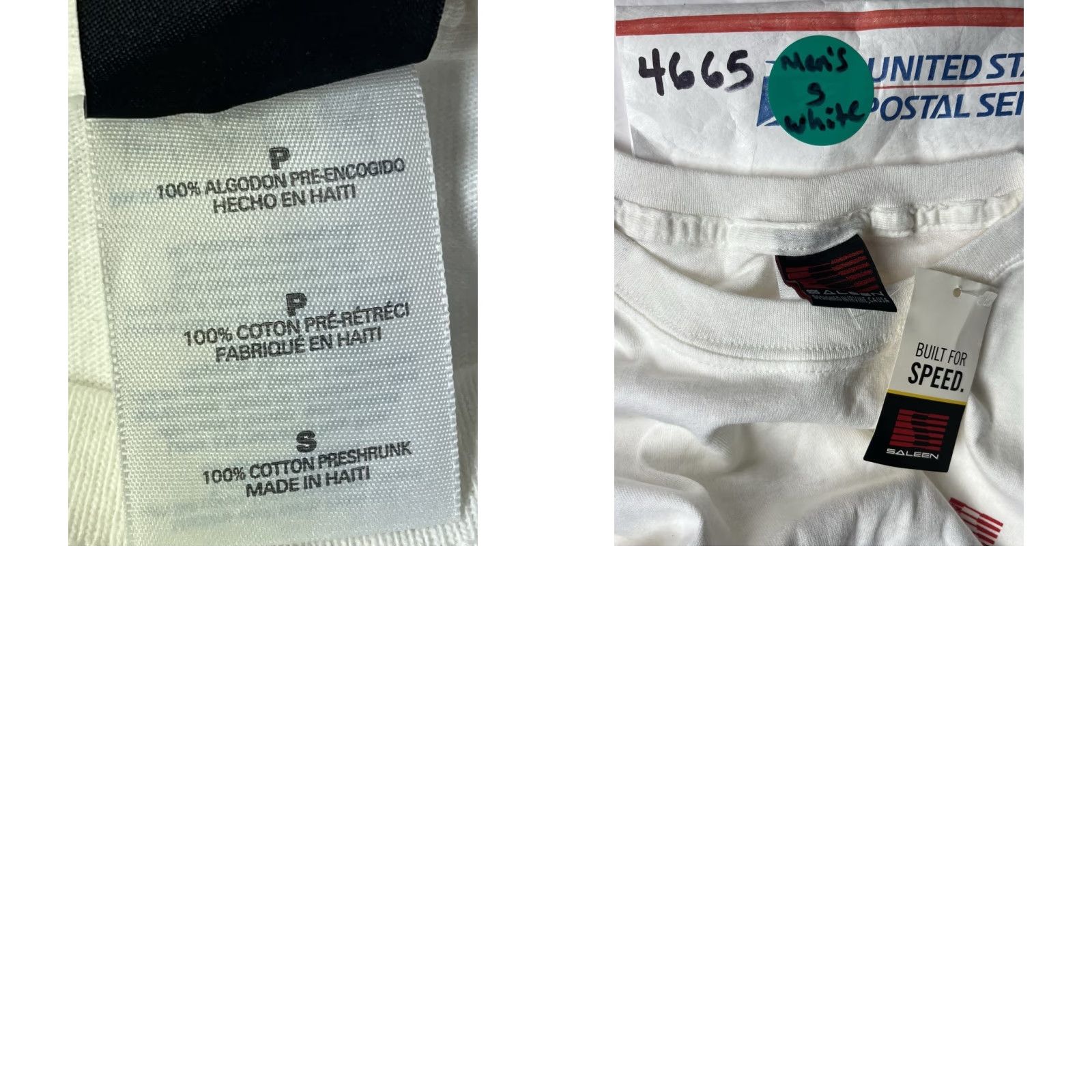 Vintage NWT Sallen White Car Race Short Sleeve T-Shirt Size Small Size US S / EU 44-46 / 1 - 8 Thumbnail