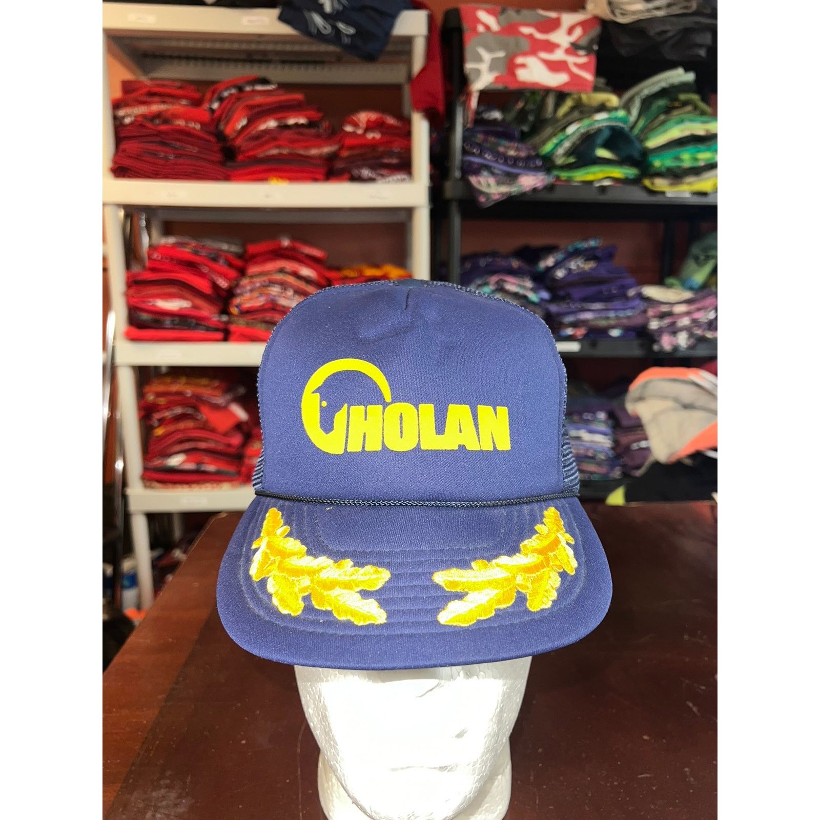 Vintage Vintage Holan Hat Blue Logo Snapback Scrambled Eggs VTG OS Size ONE SIZE - 1 Thumbnail