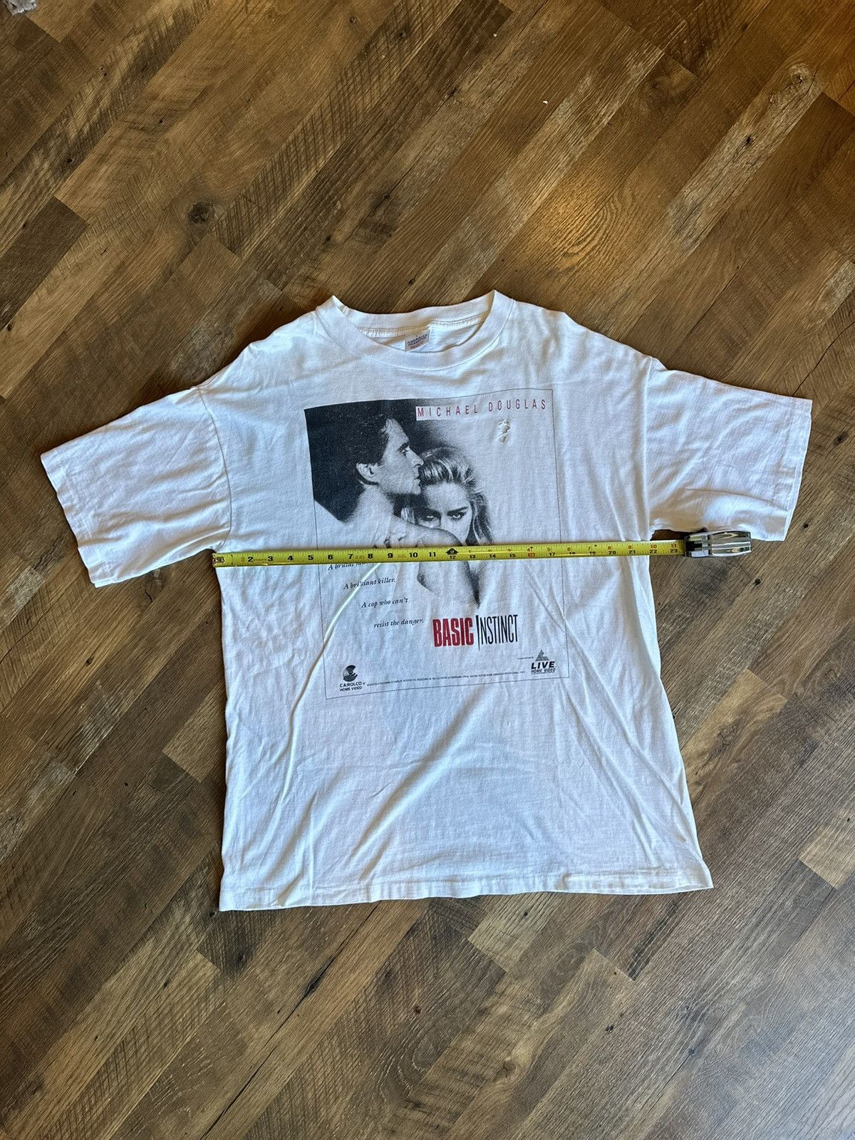 Vintage " Rare Basic Instinct Movie Promo T-Shirt “ Size US XL / EU 56 / 4 - 7 Thumbnail