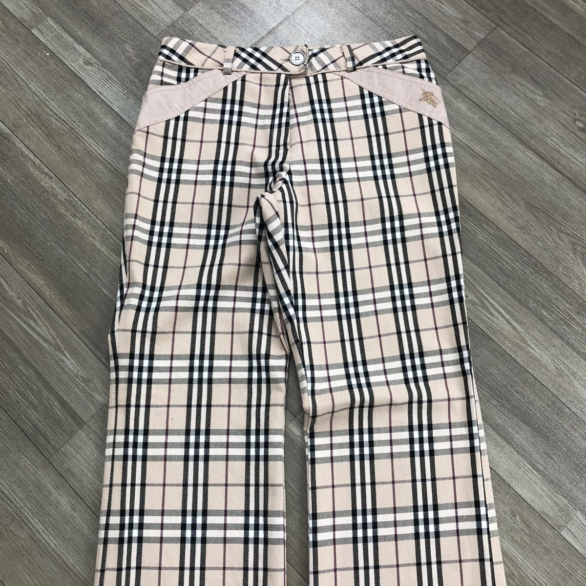 Burberry Vintage Burberry London Blue Label Nova Check Flated Pants Size US 27 - 2 Thumbnail