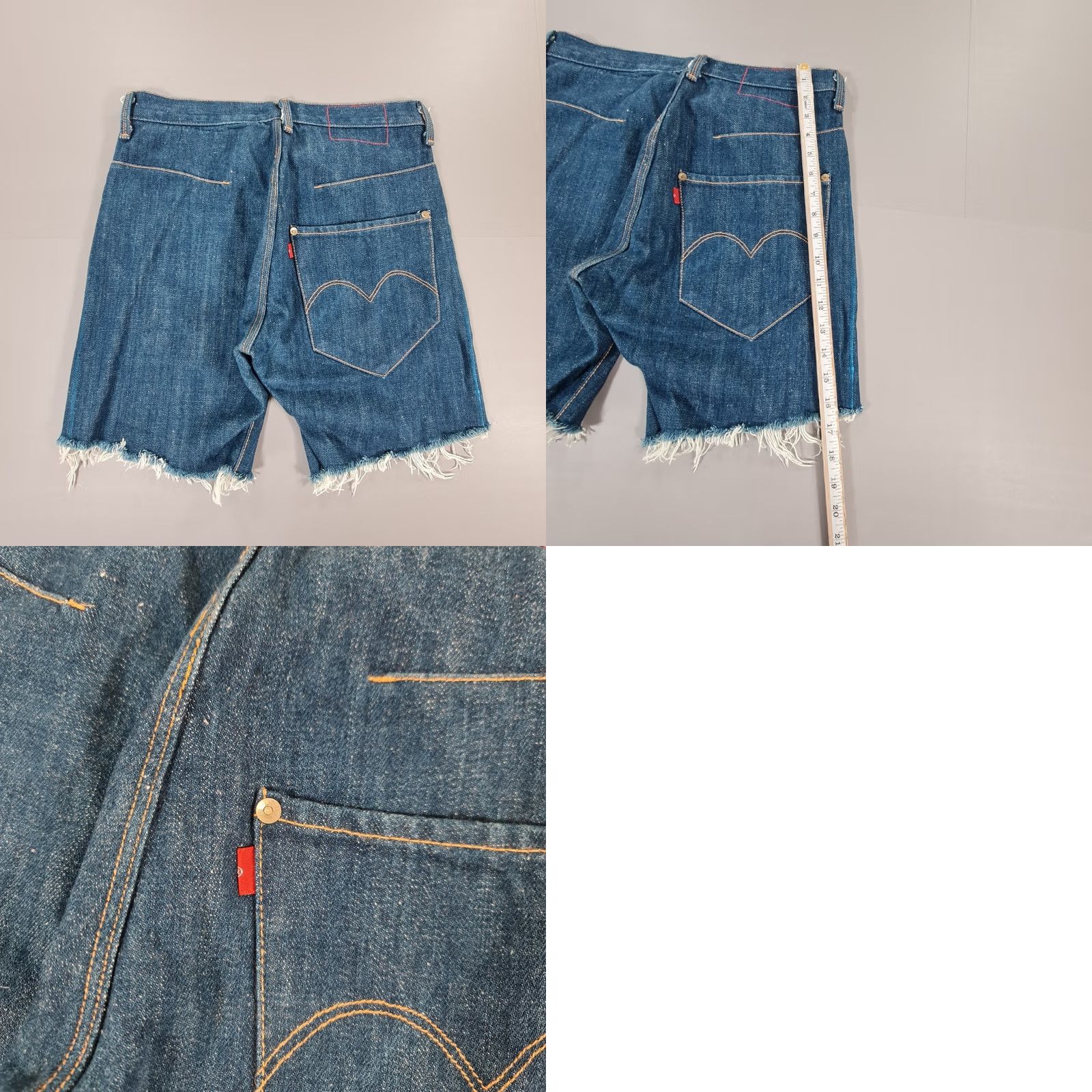 Levi's VINTAGE Levi's Engineered Shorts Denim Blue Bermuda 5-Pocket W30 Mens Distressed Leather? (adjust for accuracy) Size US 30 / EU 46 - 8 Thumbnail