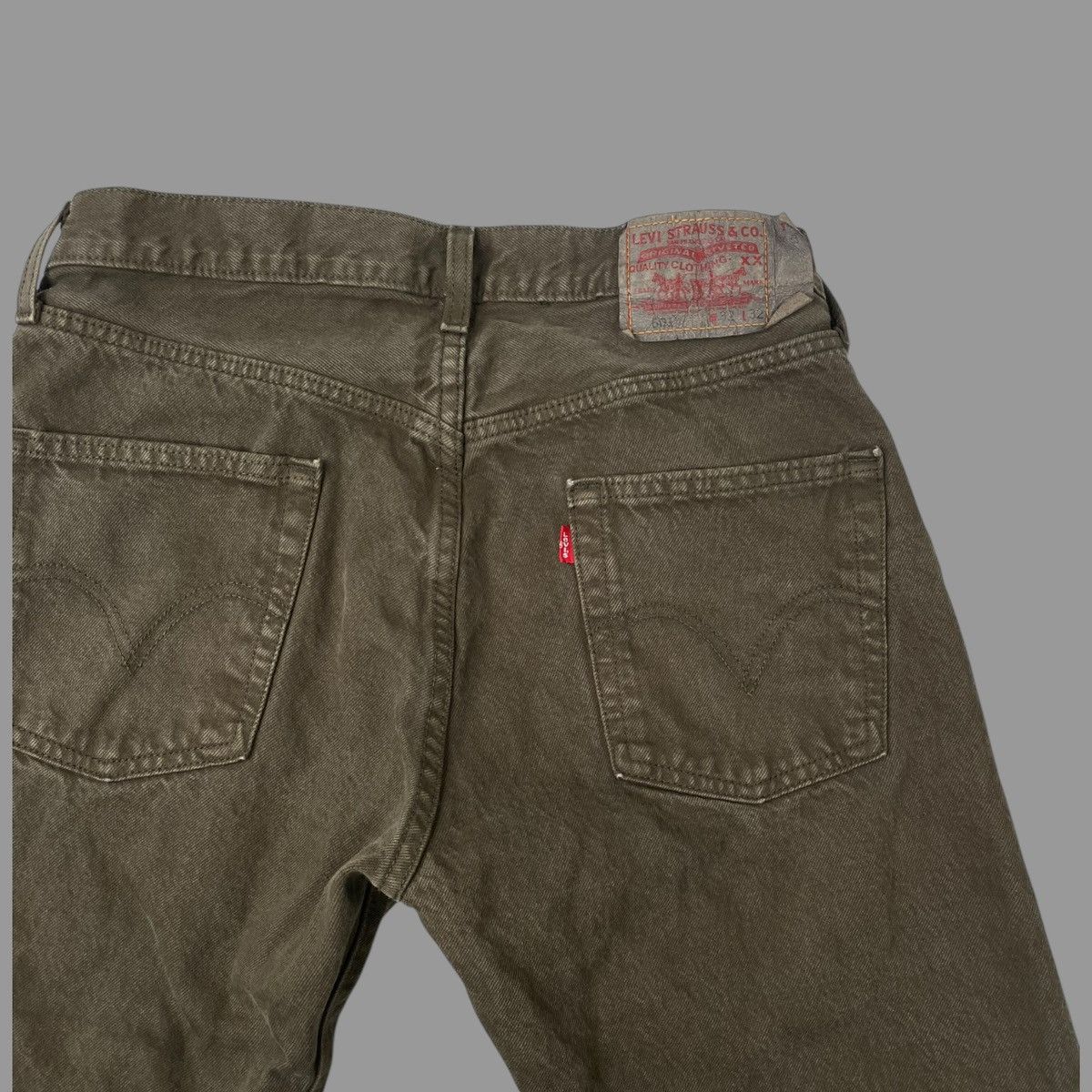 Levi's × Vintage Vintage Levi’s 501 over dyed green denim jeans Size US 31 - 4 Thumbnail