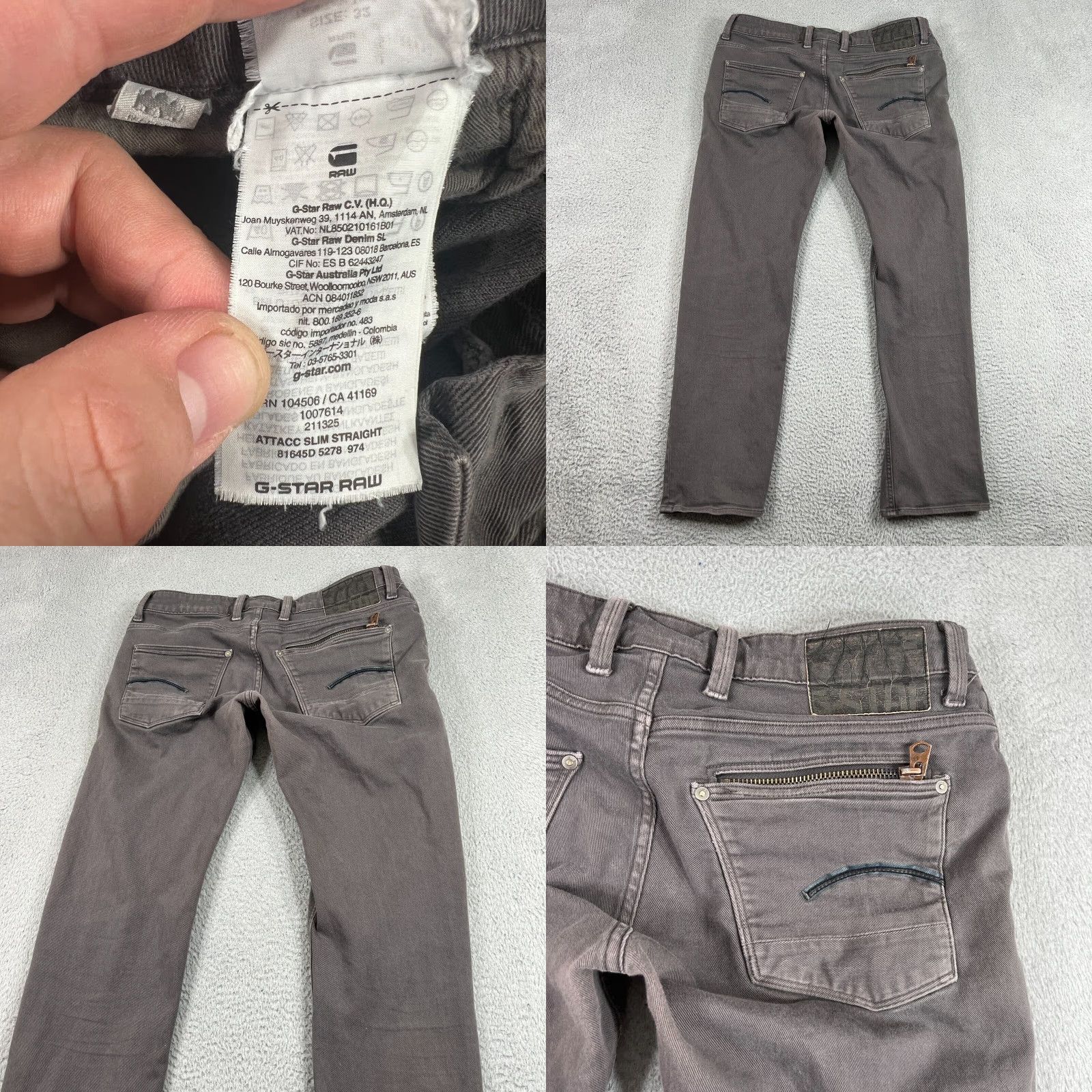 G-Star G-Star Raw Men's Blade Slim Denim Black Jeans GS01 32x32 36"x32" Distressed Size US 36 / EU 52 - 8 Thumbnail