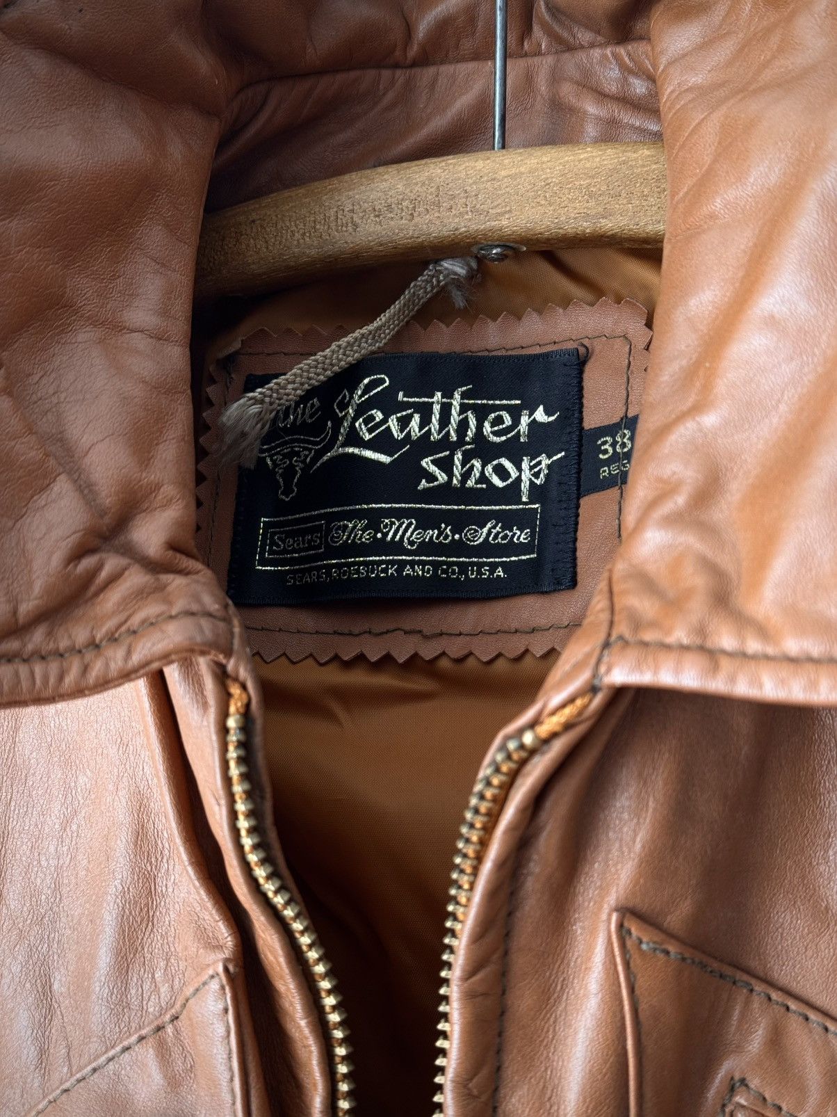 Sears × Vintage 1970s Vintage Sears The Leather Shop Rockabilly Jacket Size US S / EU 44-46 / 1 - 5 Thumbnail