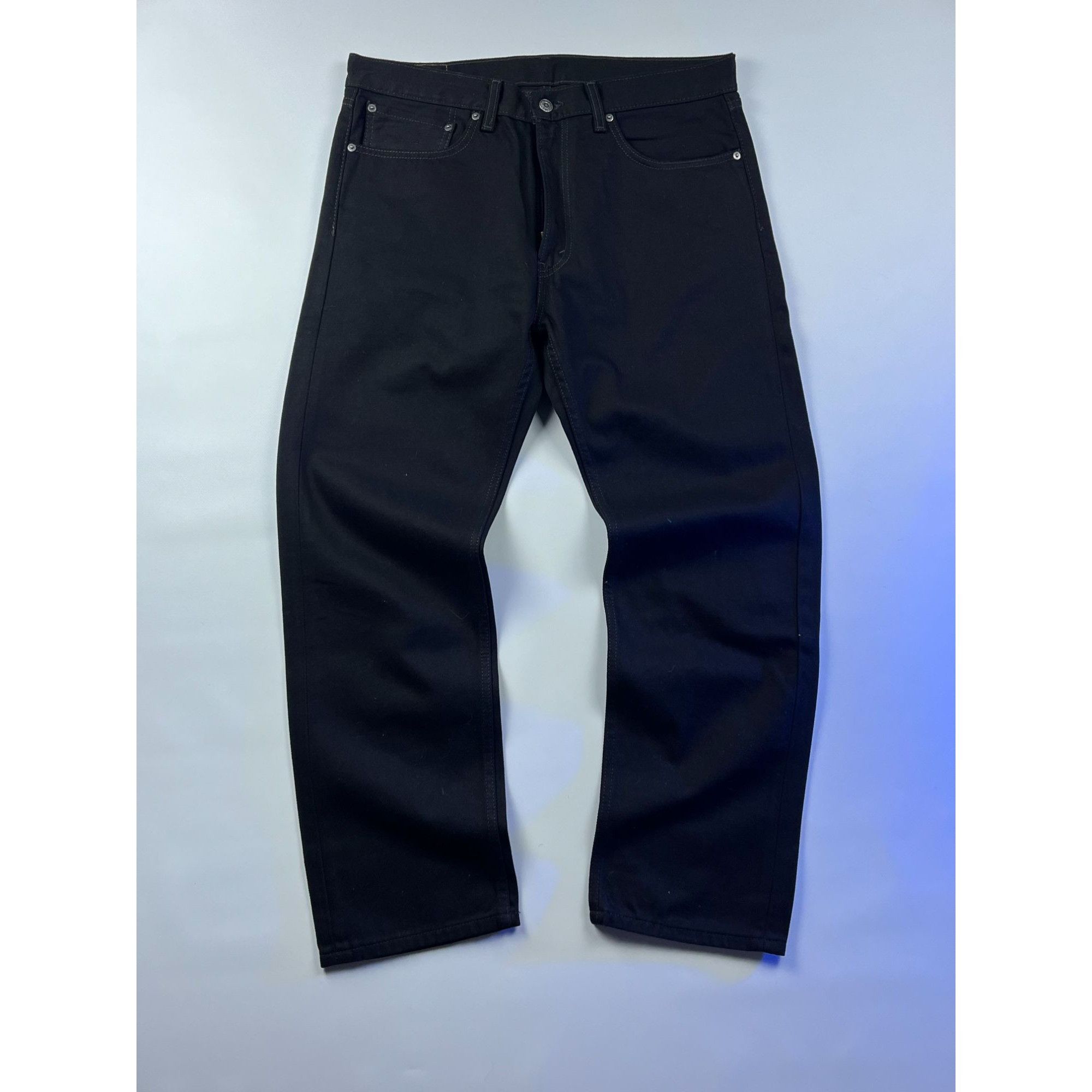 Levi's × Vintage Levis Mens 505 Regular Fit Jeans W36 L30 Black Denim Size US 36 / EU 52 - 2 Thumbnail