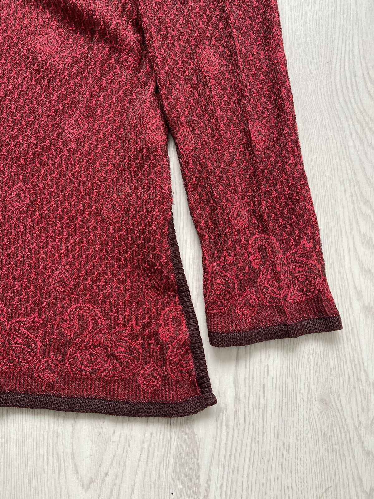Yves Saint Laurent 1980’s Yves Saint Laurent Woven Knited Fukusuke Long Sleeve Size M / US 6-8 / IT 42-44 - 4 Thumbnail