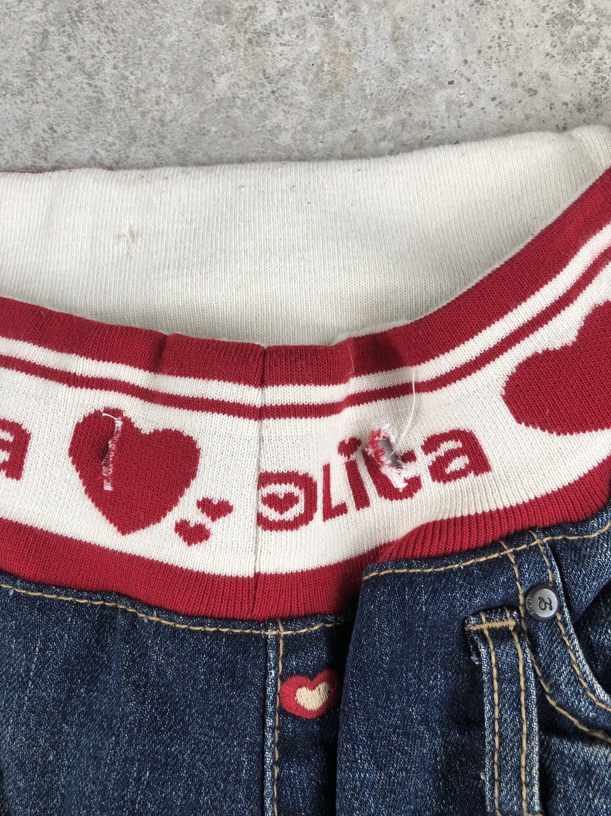 Japanese Brand Yoshitomo Nara Lolita Love Distressed Jeans Size US 32 / EU 48 - 12 Thumbnail