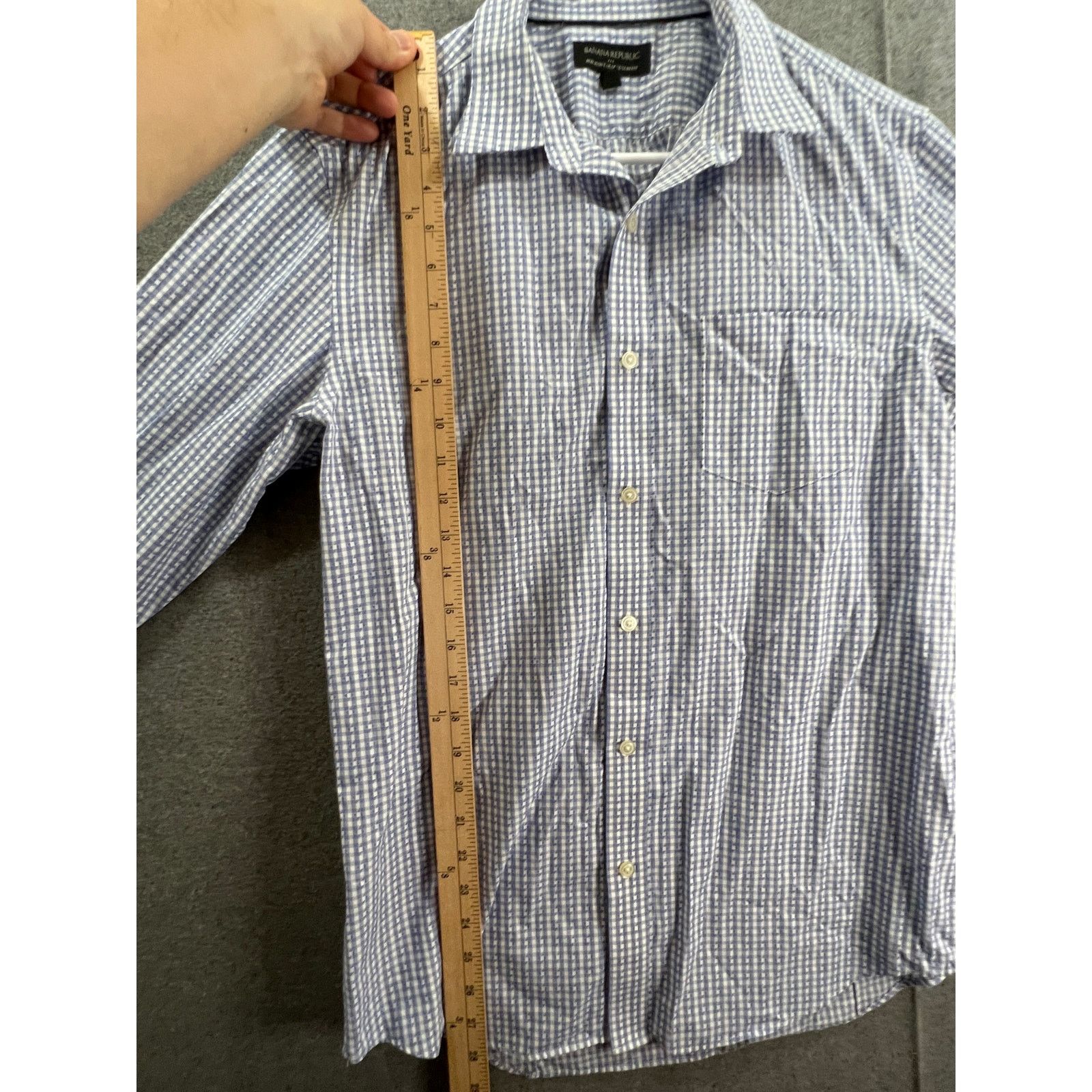 Banana Republic Banana Republic Botton Up Shirt Adult Medium Blue Size US M / EU 48-50 / 2 - 4 Thumbnail