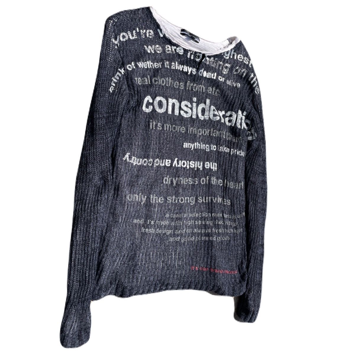 If Six Was Nine 2000s In the attic Vkei Poem Layered Knit Sweater Japanese Size US S / EU 44-46 / 1 - 3 Thumbnail
