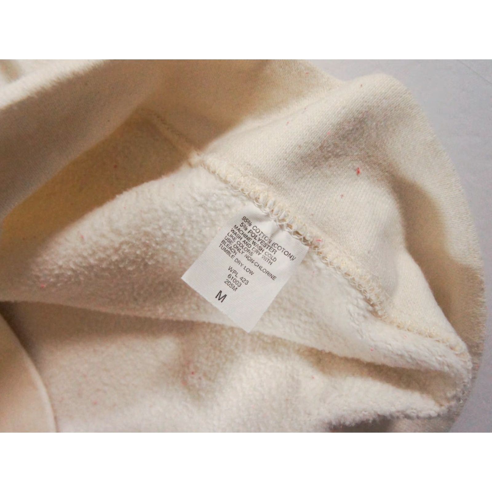 Levi's VINTAGE Levi's Sweatshirt Mens Crew Neck M Ivory Logo Embroidered 90s Outdoor Size US M / EU 48-50 / 2 - 7 Thumbnail