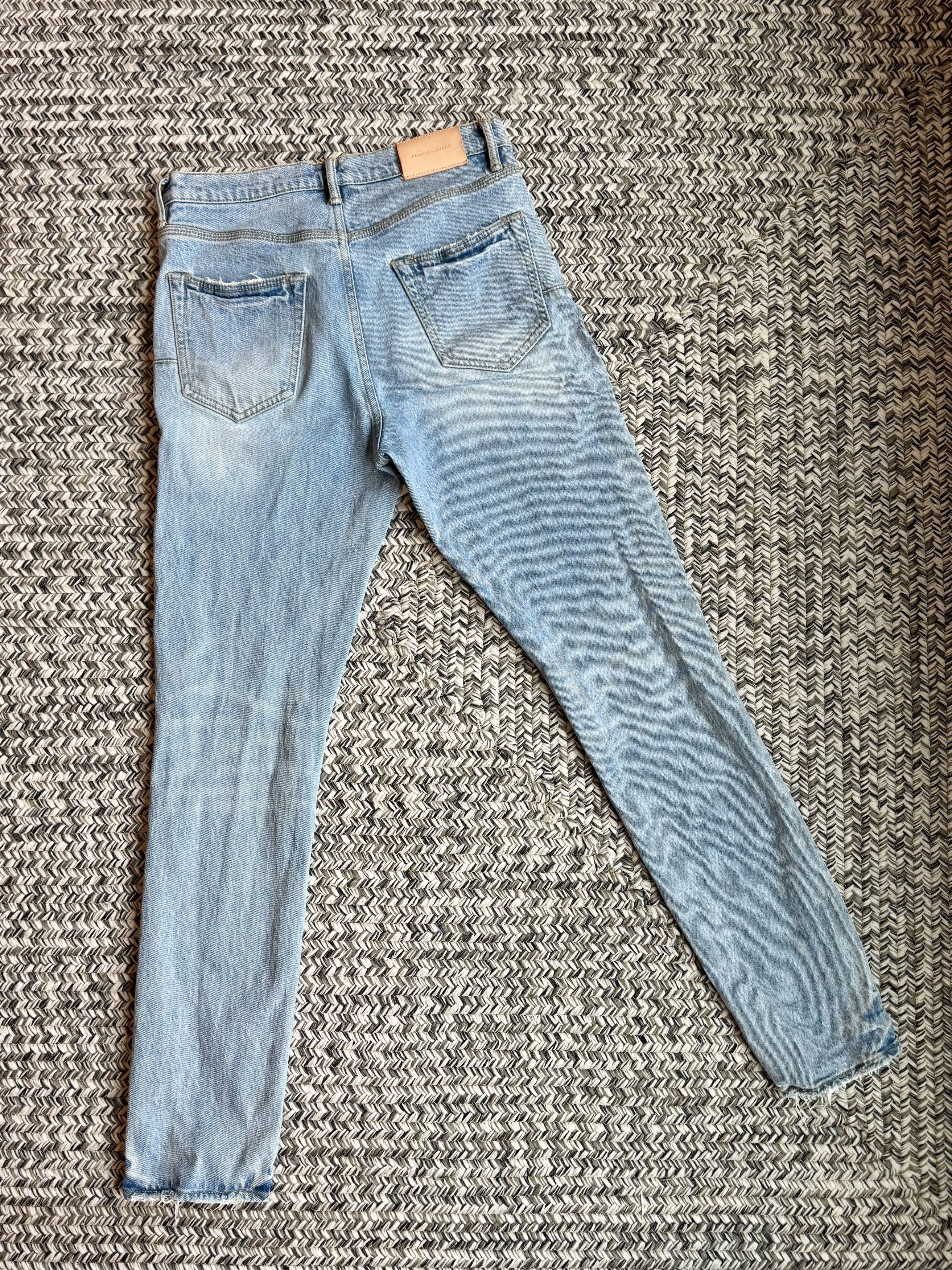 Purple Brand Purple Brand p005 Subtle Dirty Light Indigo denim Size US 30 / EU 46 - 2 Thumbnail