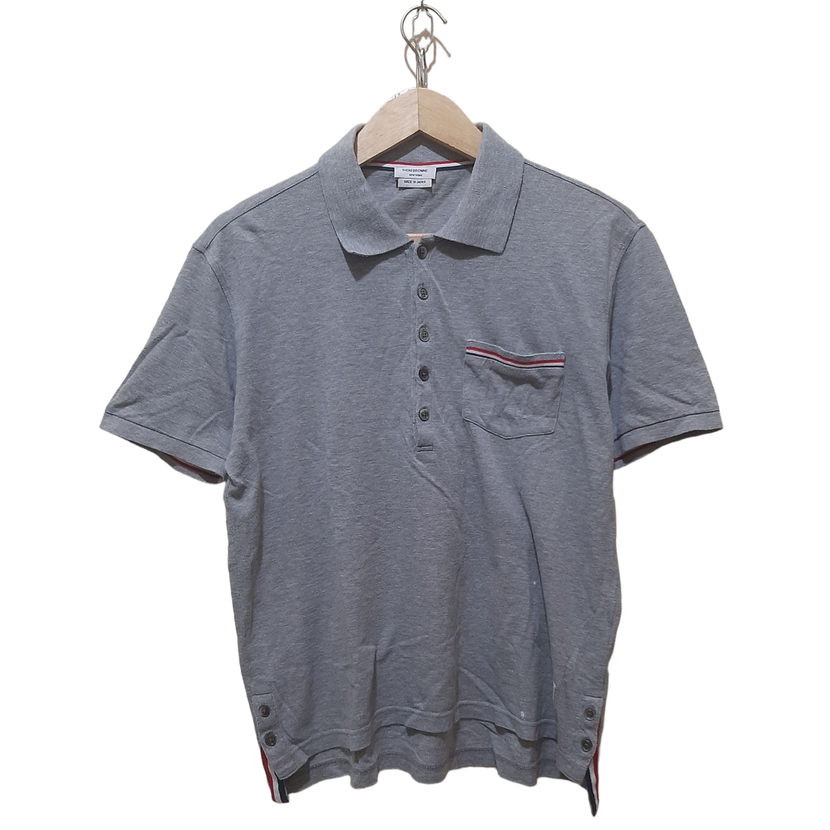 Thom Browne Thom Browne Pique Pocket polo shirt MJP022A-01455055 Size US M / EU 48-50 / 2 - 1 Thumbnail