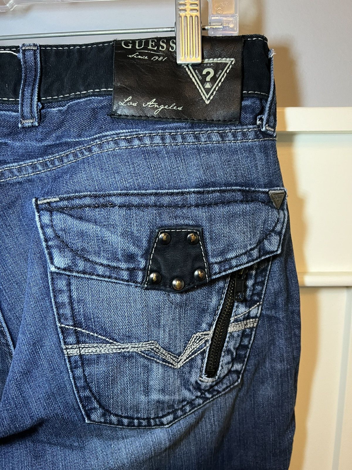 Guess Vintage Guess USA Falcon bootcut studded pocket hybrid jeans Size US 33 - 7 Thumbnail