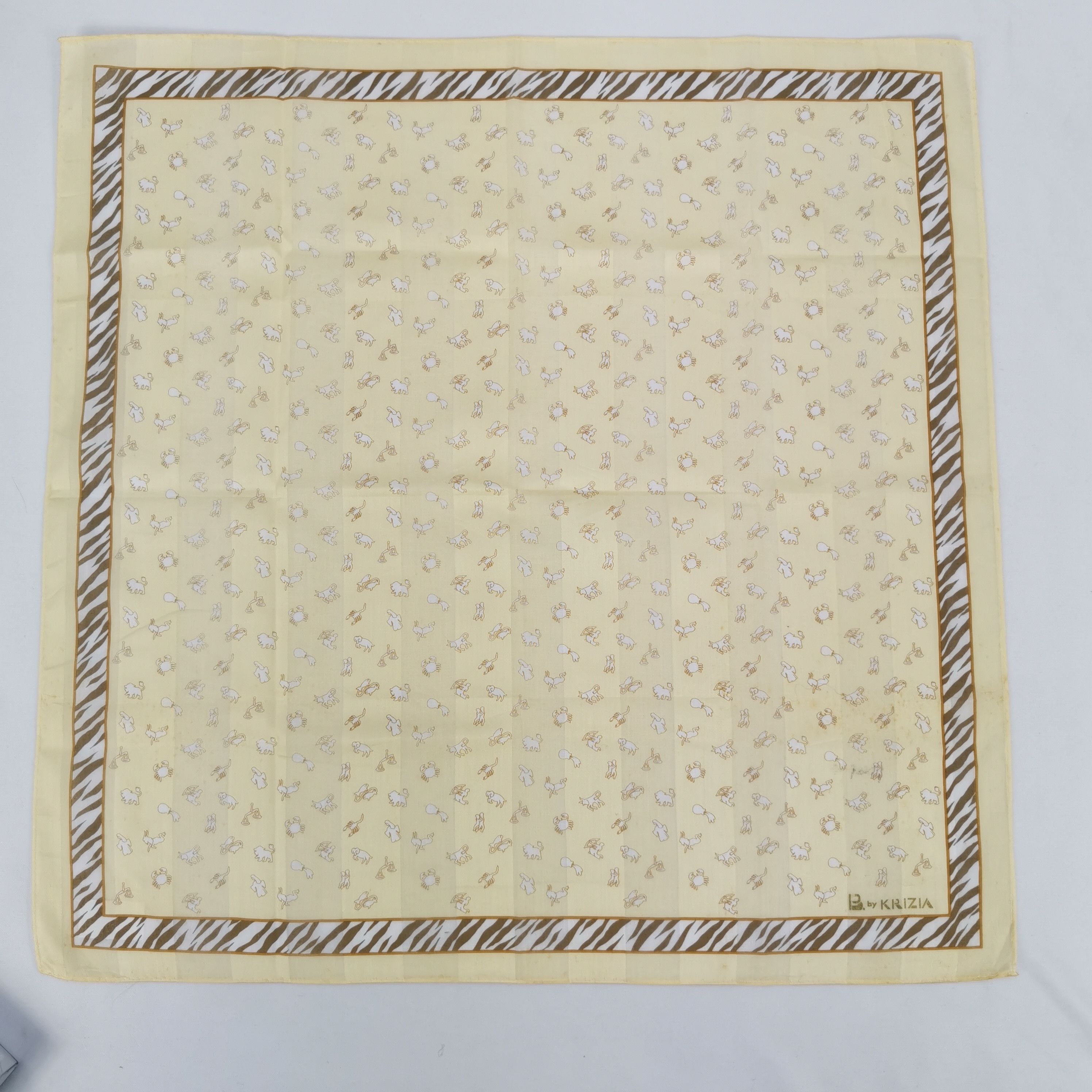 Krizia Uomo × Vintage Vintage Kriza Handkerchief Neckerchief Bandana. Size ONE SIZE - 2 Thumbnail