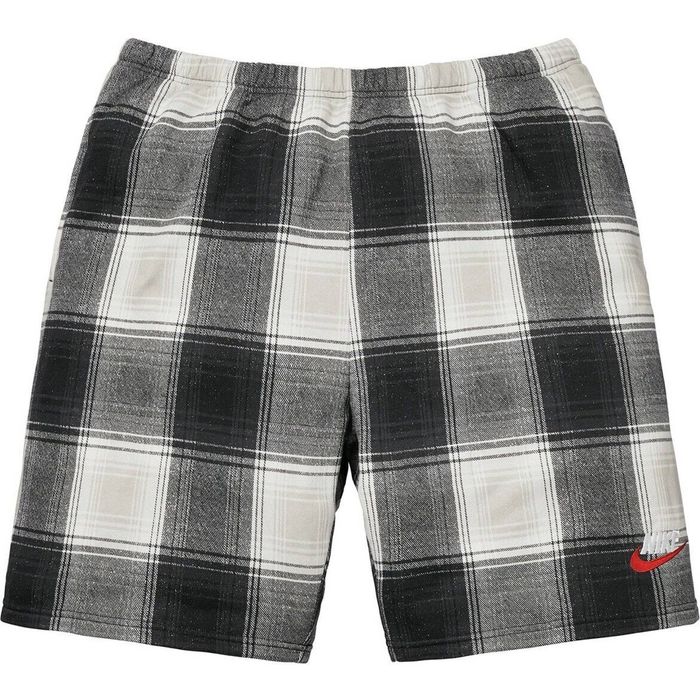 Plaid sweat clearance shorts