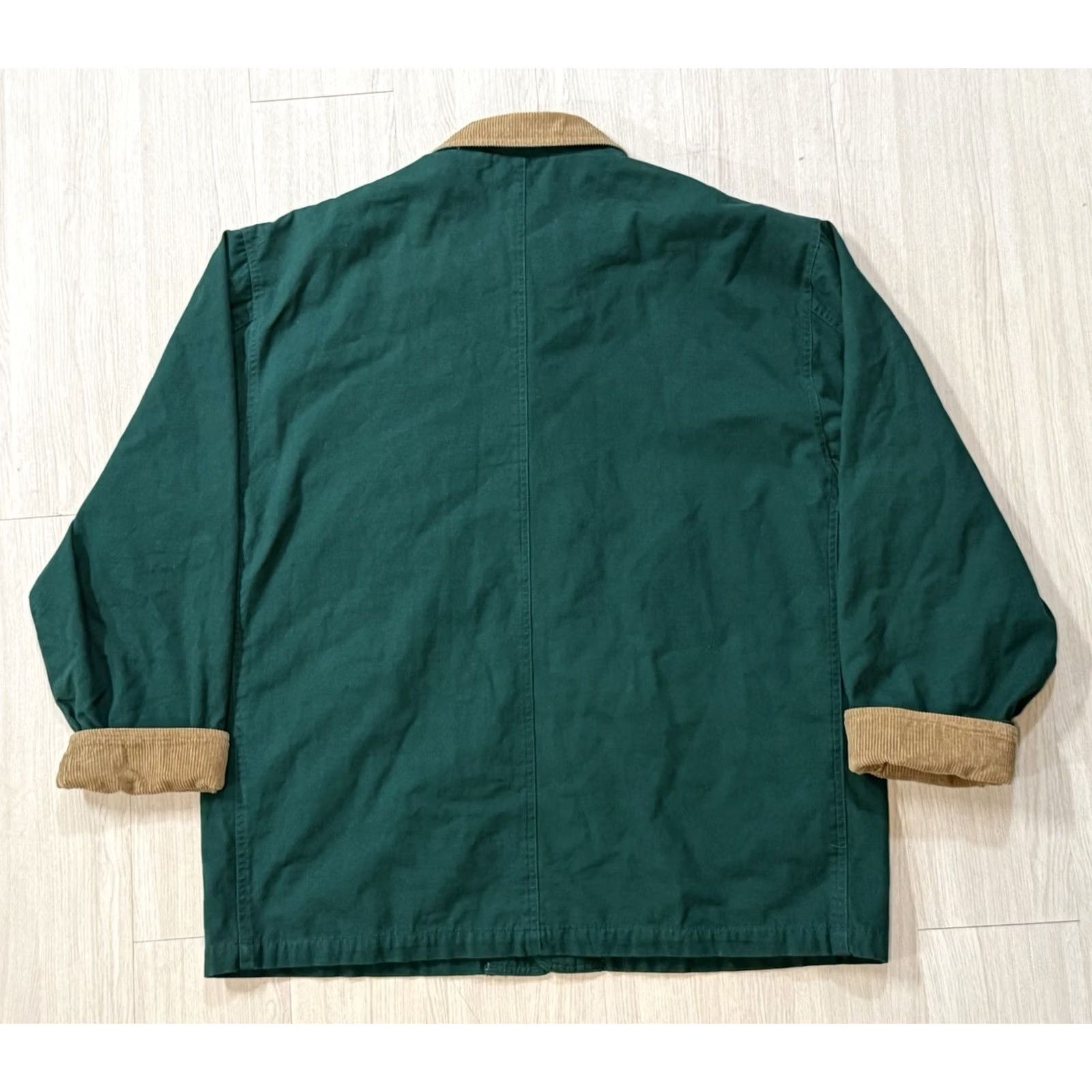 Vintage VINTAGE Woodlake Jacket Shirt Coat Chore Utility Hunting 90s Corduroy Collar Green L Men Regular Warm Size US L / EU 52-54 / 3 - 2 Thumbnail