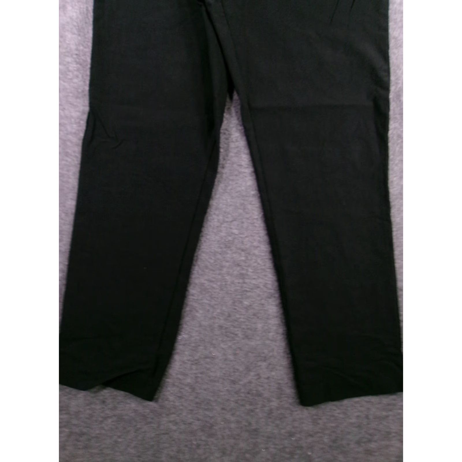 Vintage N Touch Pants Women 14 Black Comfortable Casual Dress Pants Elastic Waist Stretch Regular Fit Size 36" / US 14 / IT 50 - 3 Thumbnail
